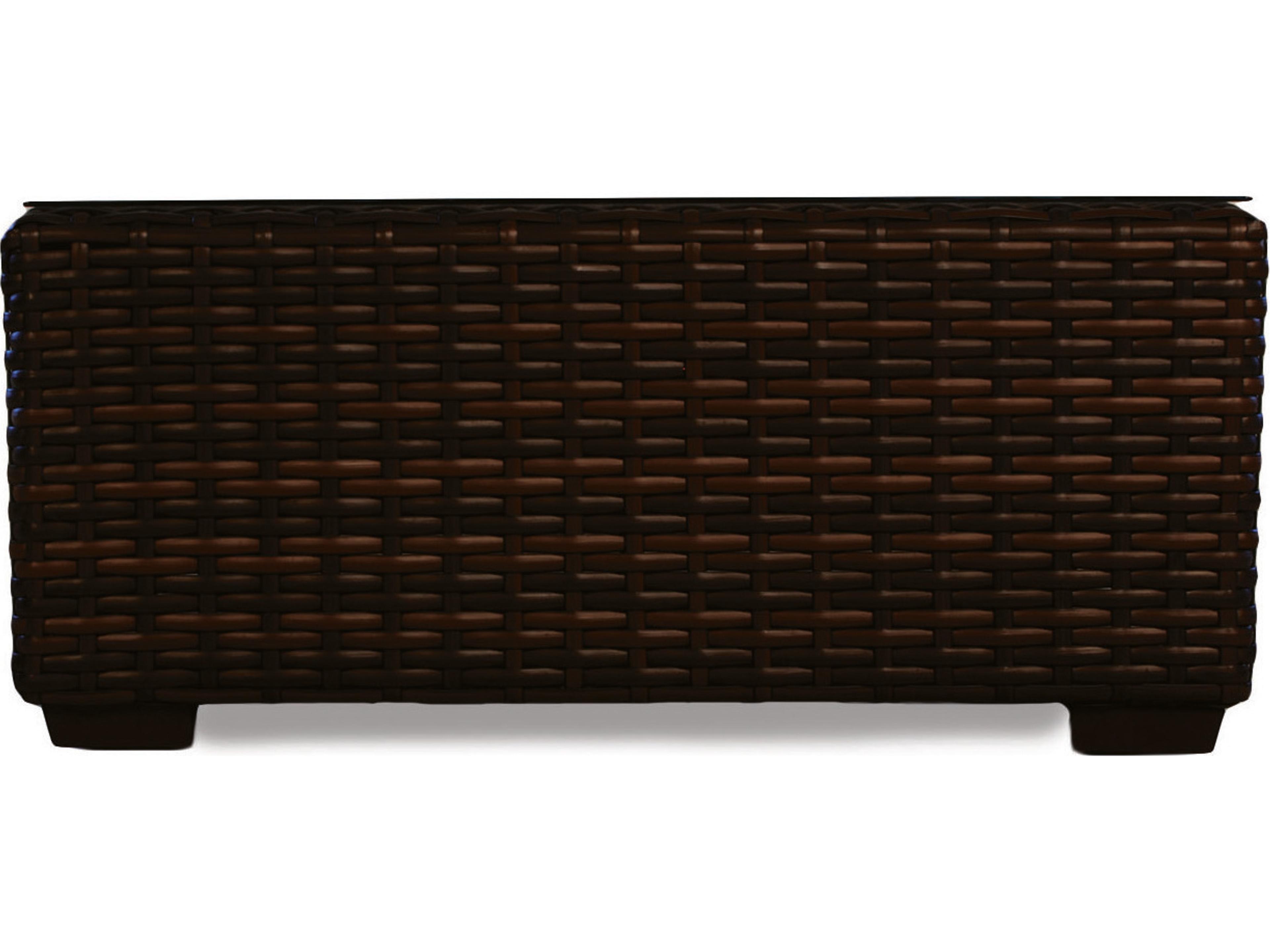 Lloyd Flanders Contempo Wicker Square Outdoor Patio Coffee Table
