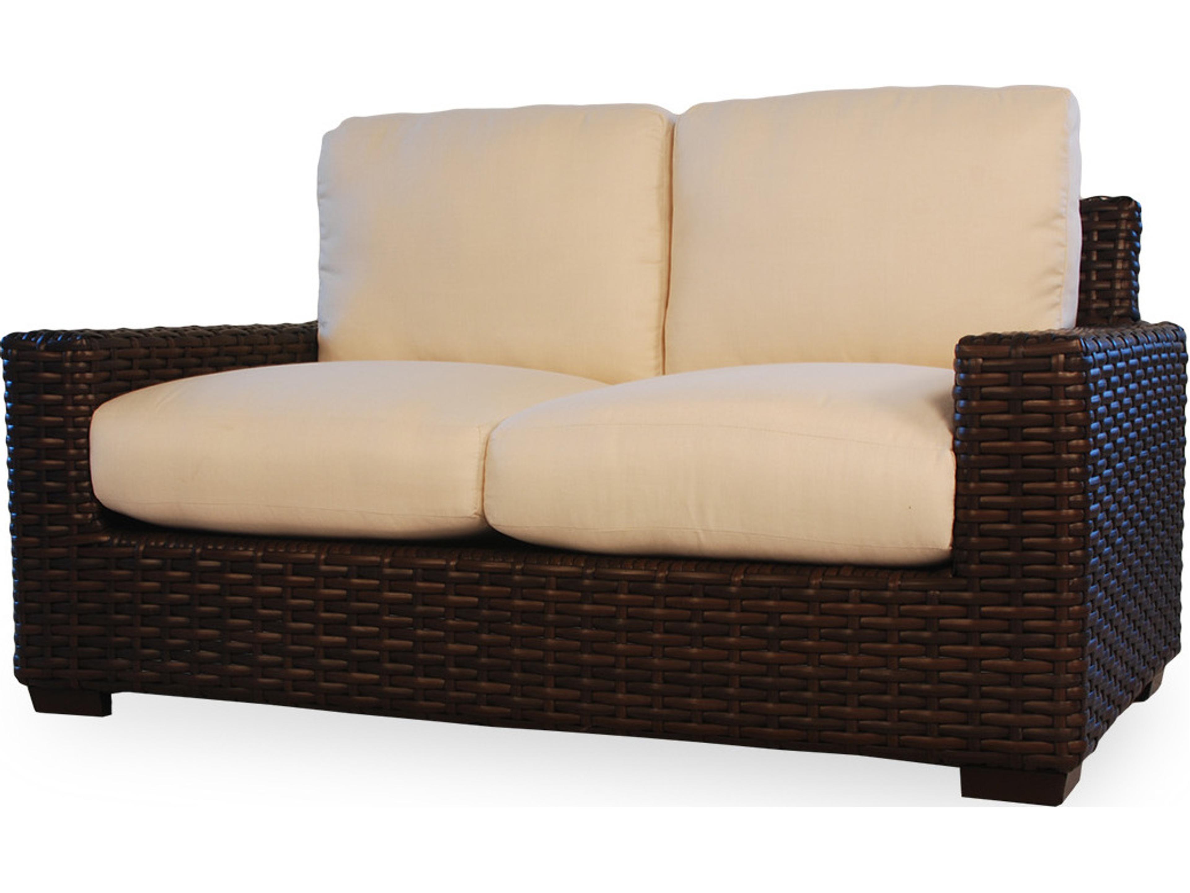 Contempo Woven Vinyl Loveseat Modern Outdoor