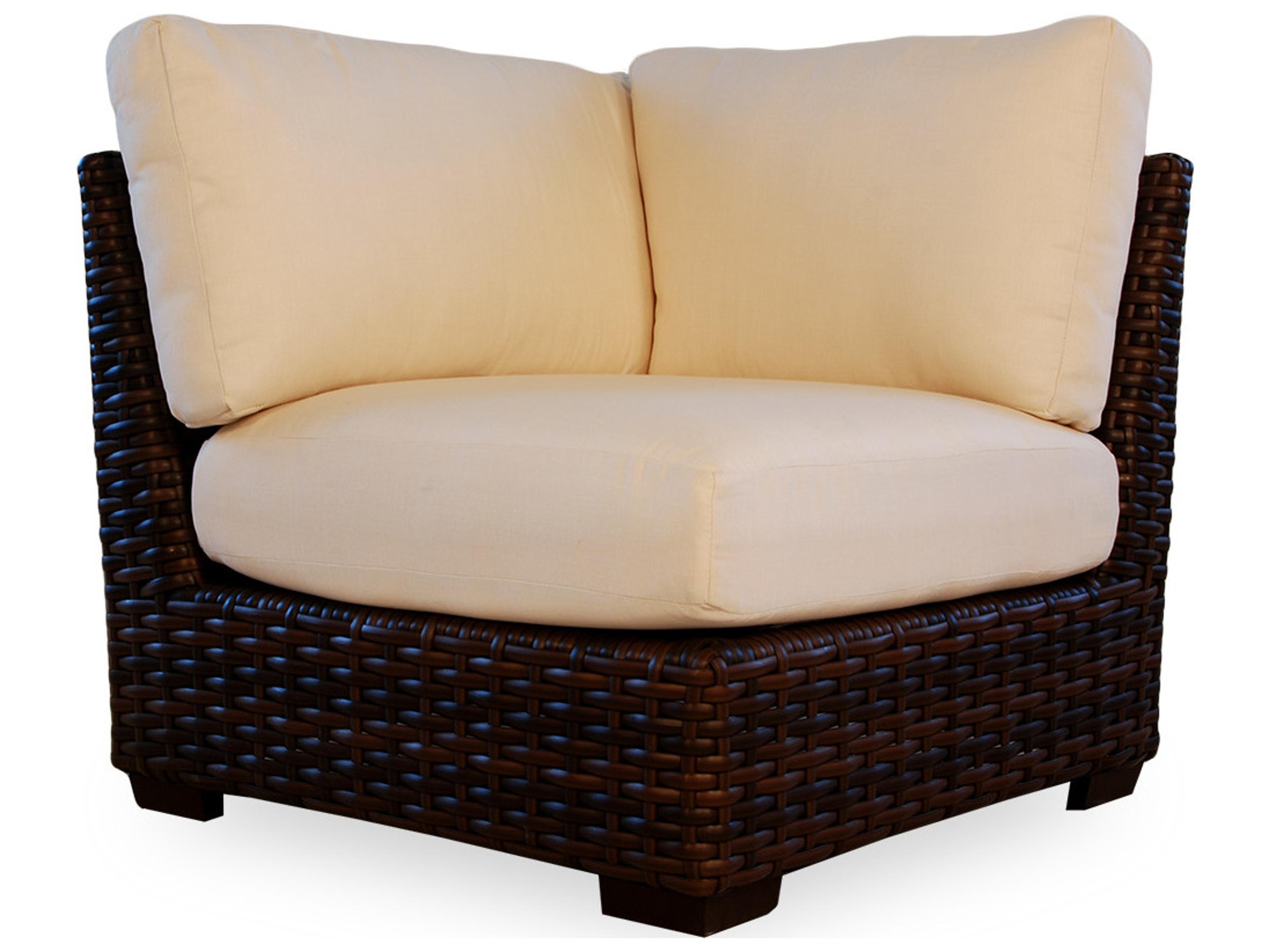 Lloyd Flanders Contempo Wicker Corner Outdoor Lounge Chair