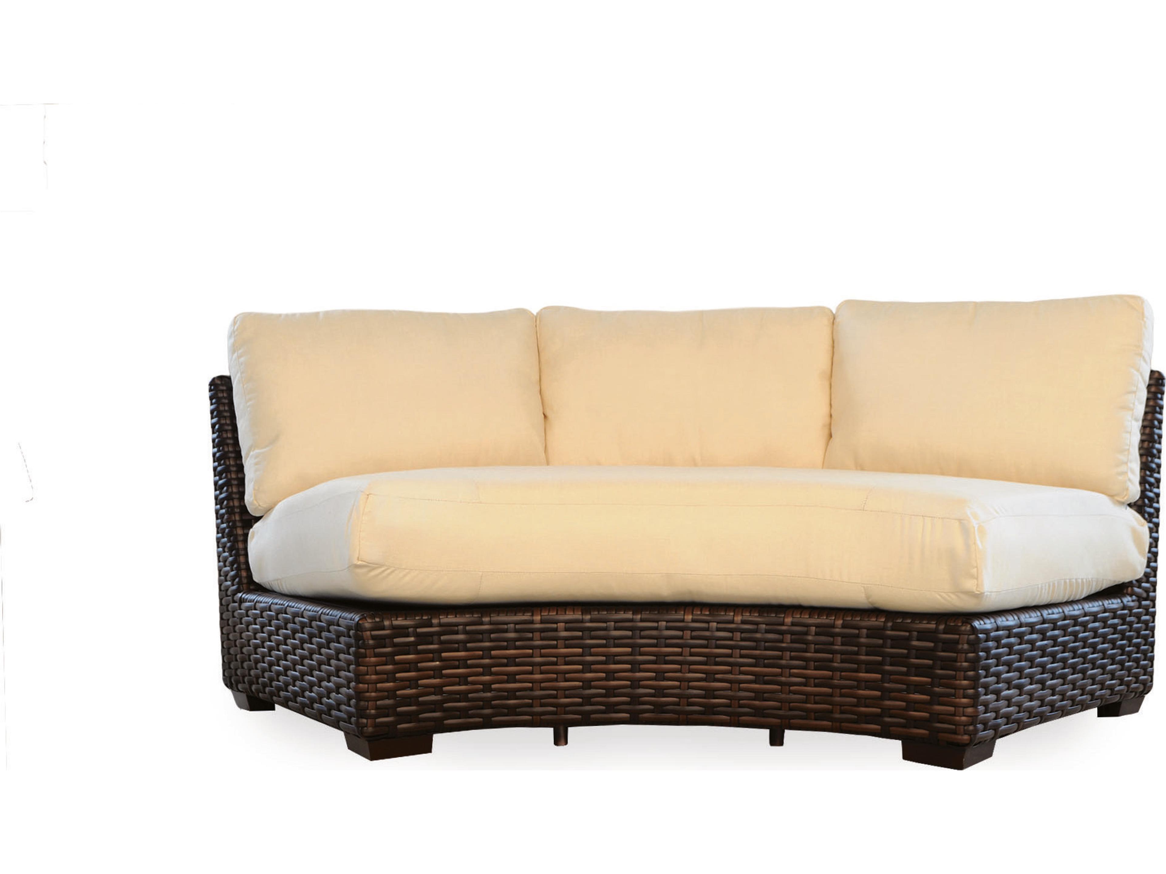 Lloyd Flanders Contempo Wicker Curved Outdoor Sofa