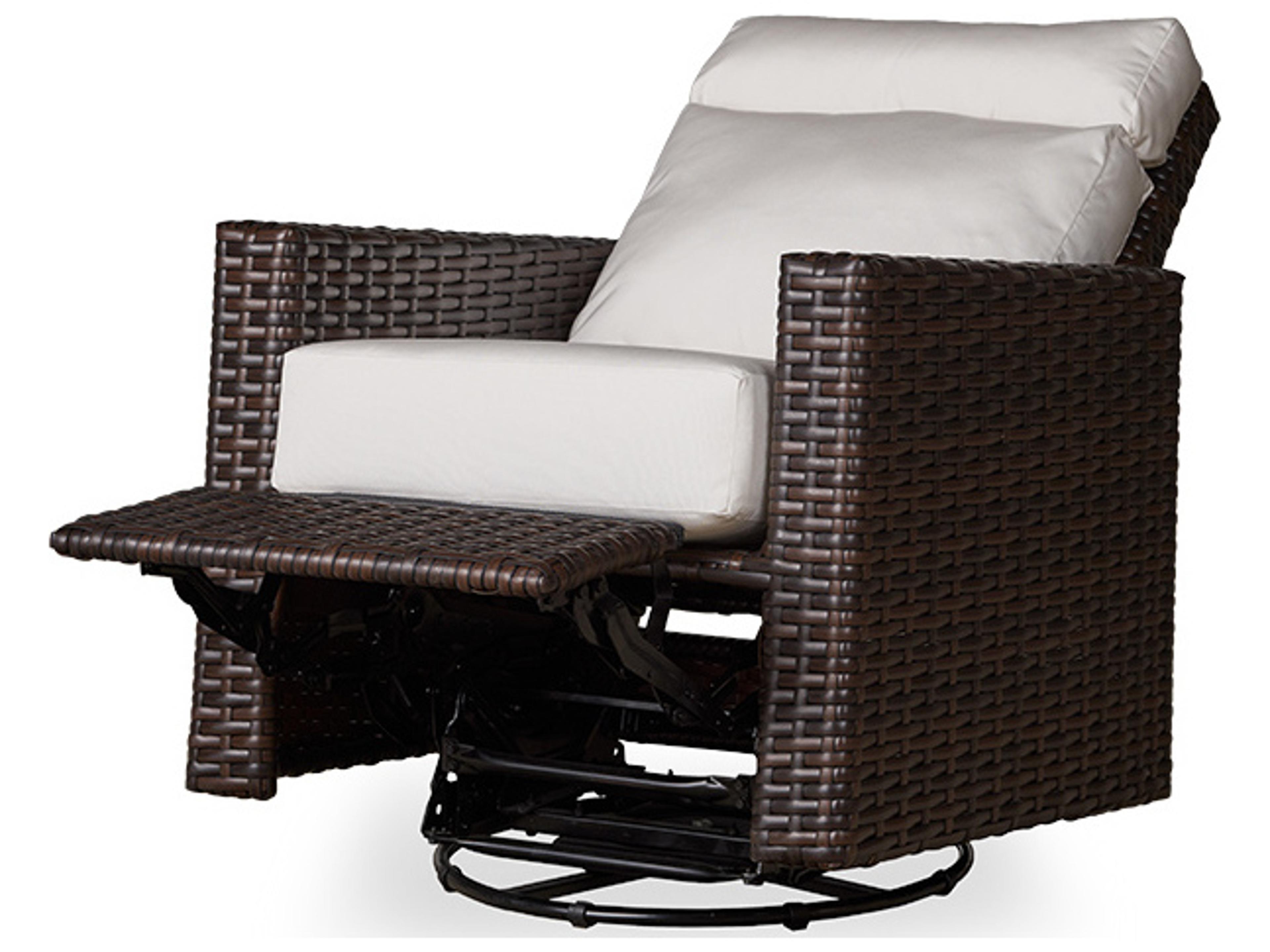 Contempo Wicker Swivel Glider Recliner Outdoor Lounge Chair