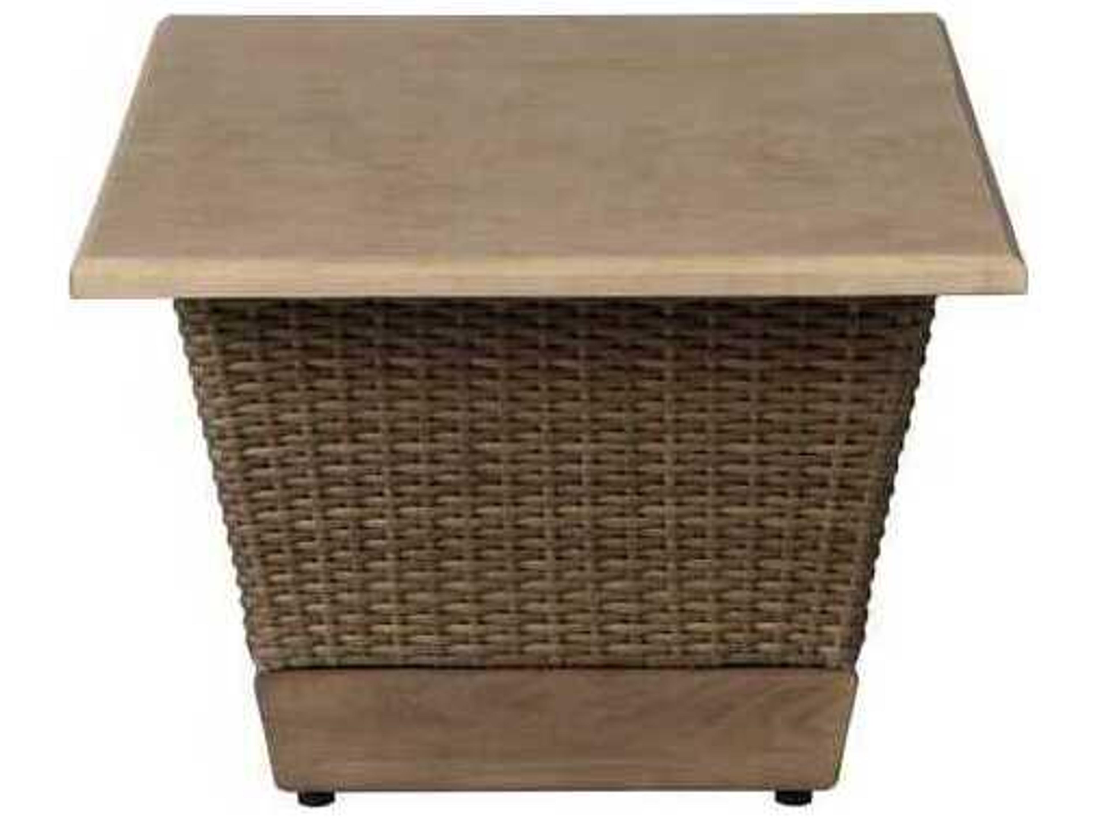 Lloyd Flanders Charisma Aluminum Wicker Rectangular Coffee Table