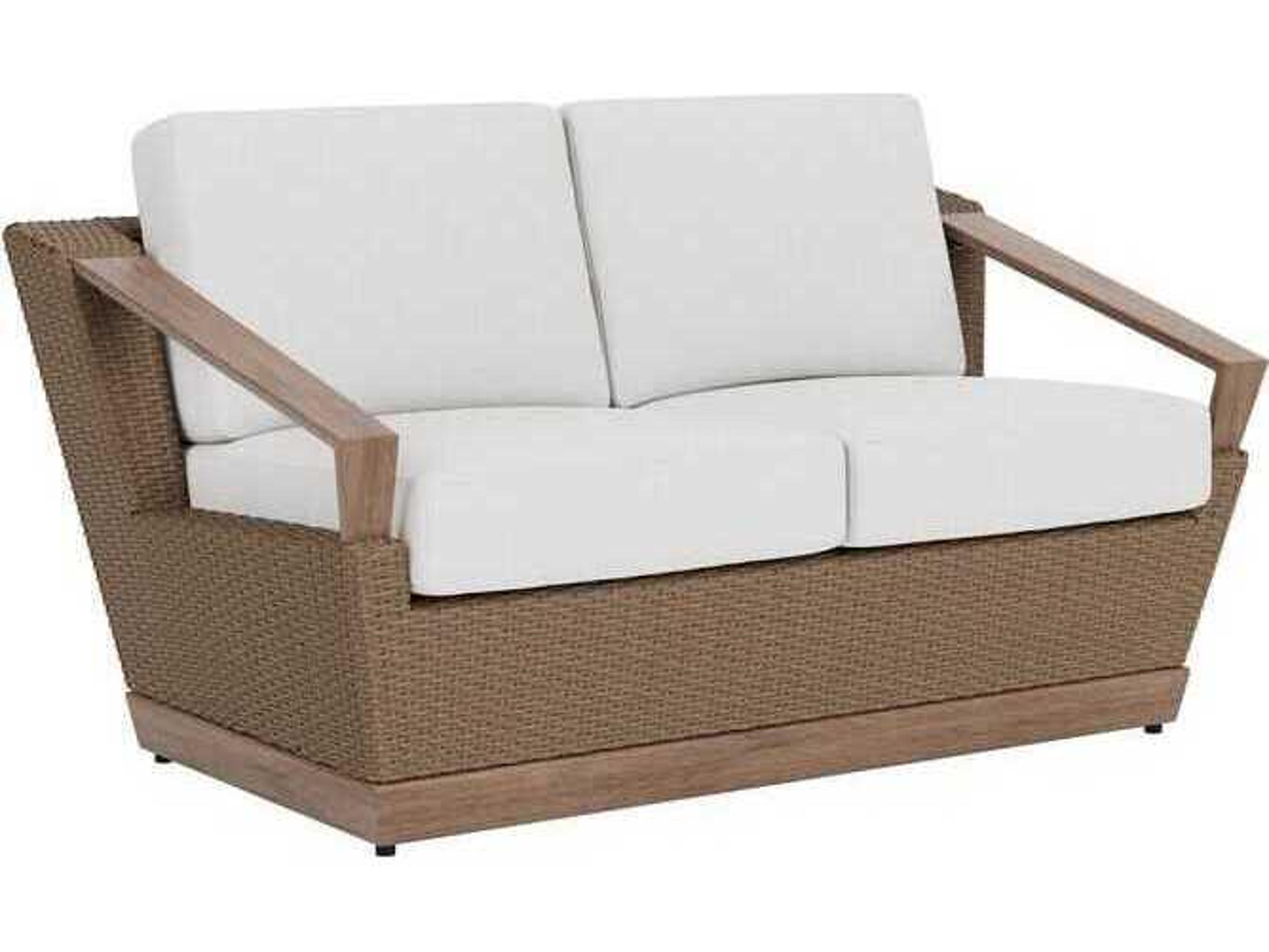 Charisma Loveseat Wicker and Aluminum Outdoor