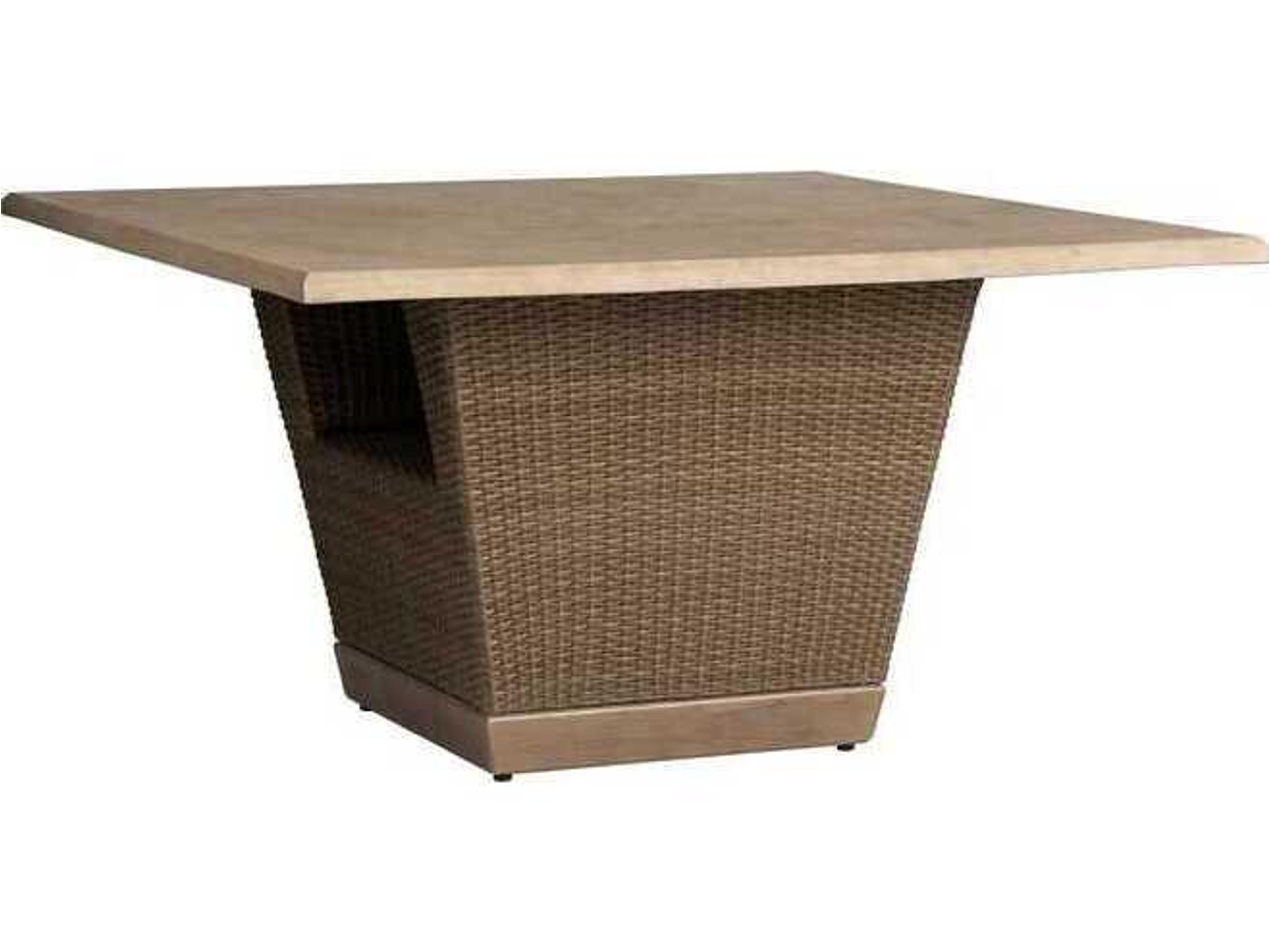 Charisma 54-inch Square Dining Table Modern Outdoor