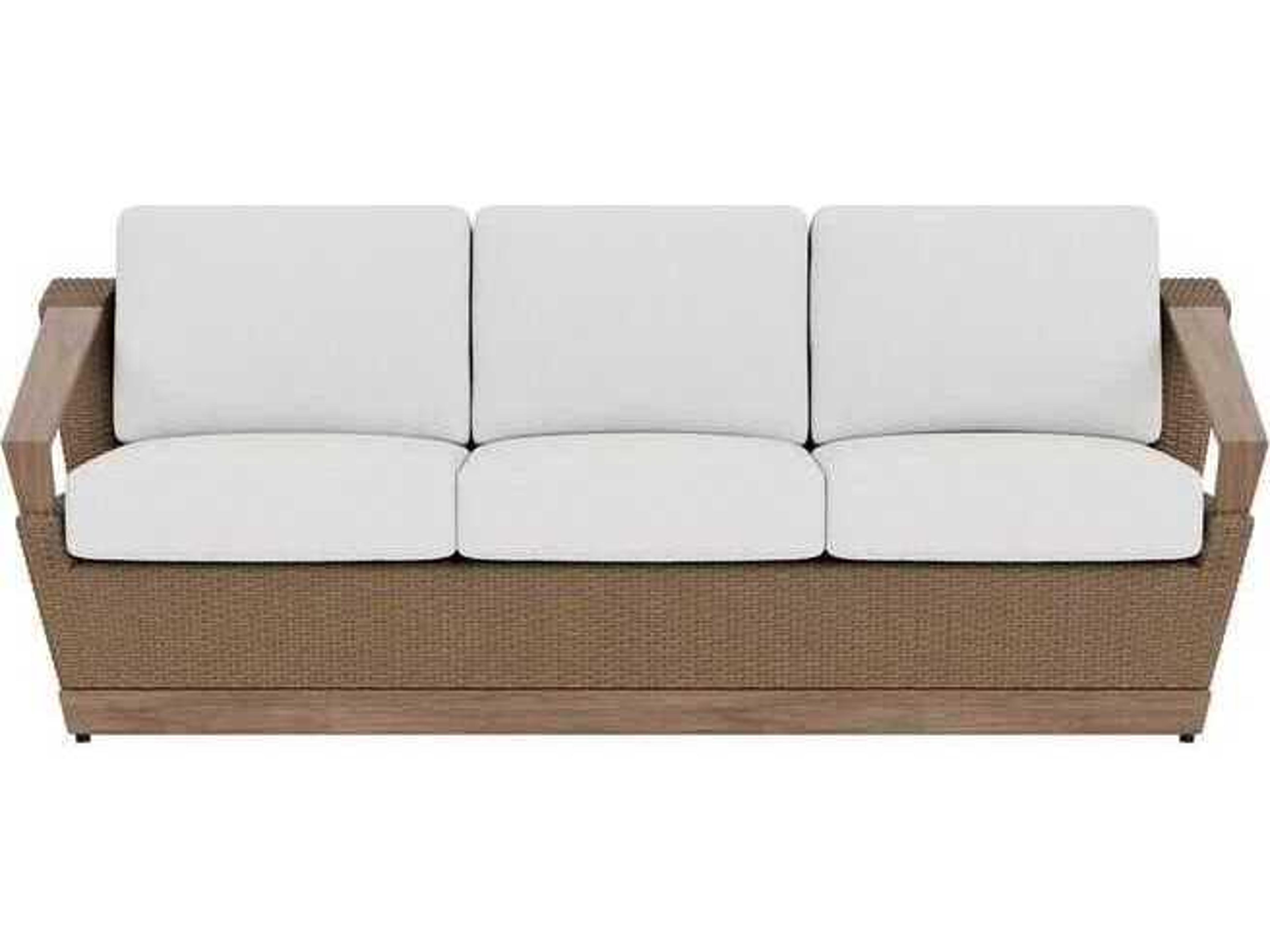 Lloyd Flanders Charisma Aluminum Wicker Sofa