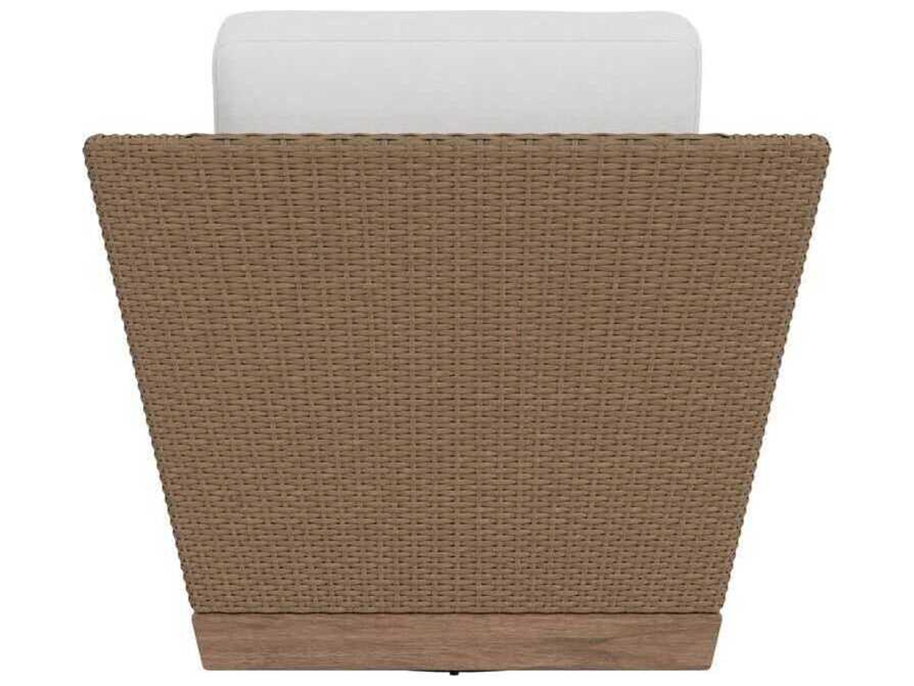 Lloyd Flanders Charisma Aluminum Wicker Swivel Lounge Chair