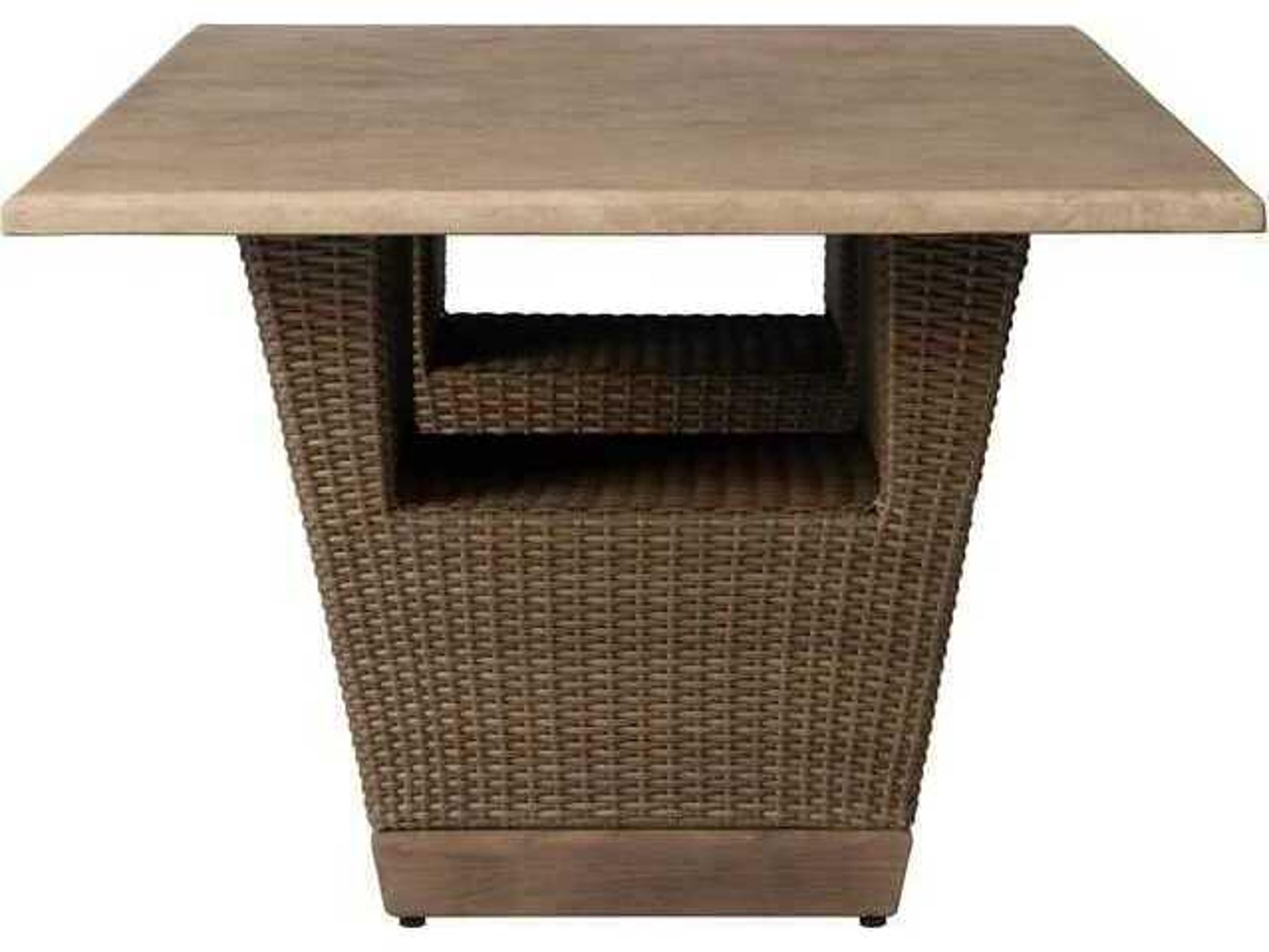 Lloyd Flanders Charisma Aluminum Wicker Rectangular Dining Table