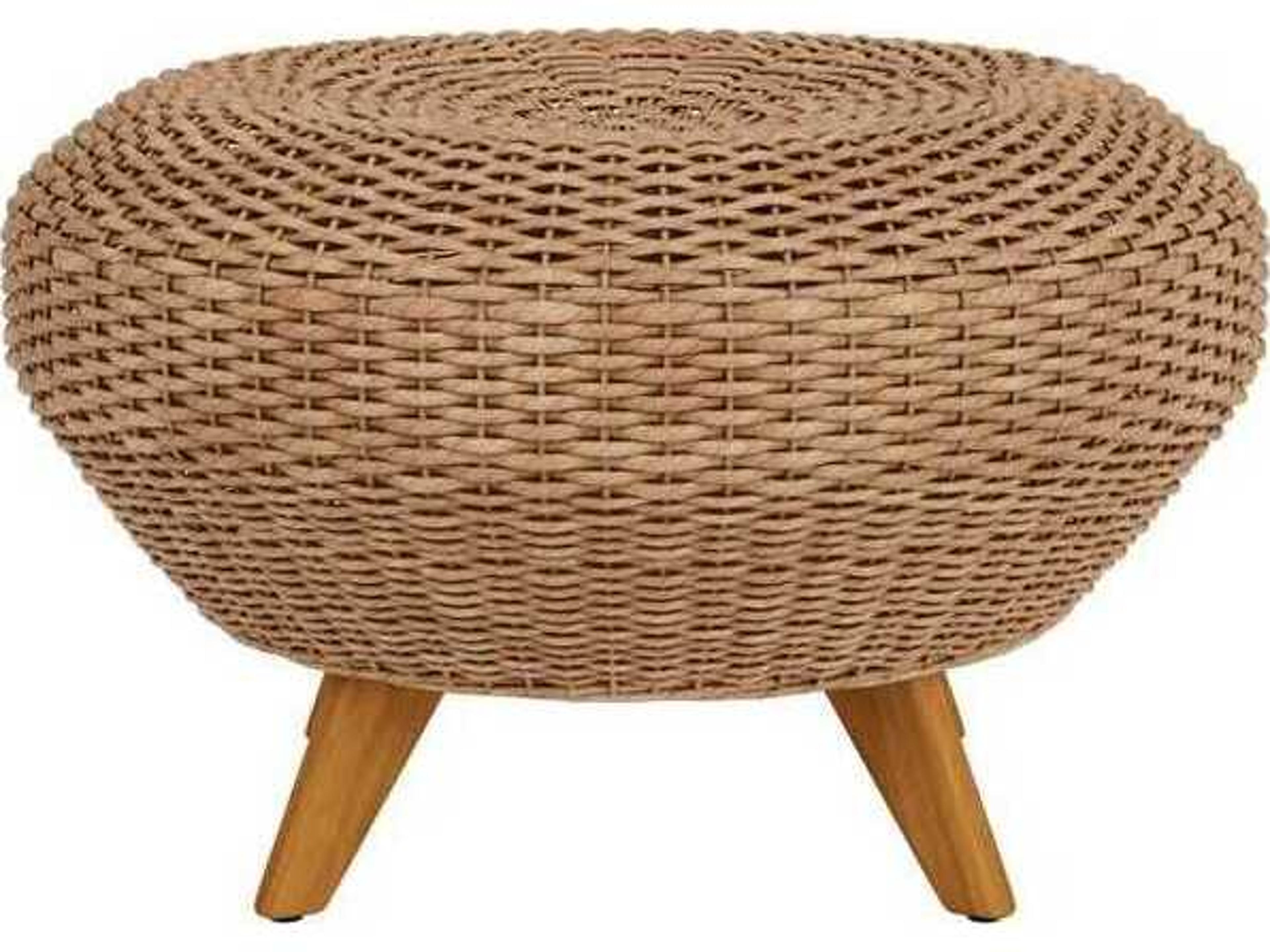Lloyd Flanders Tobago Wicker Outdoor Ottoman