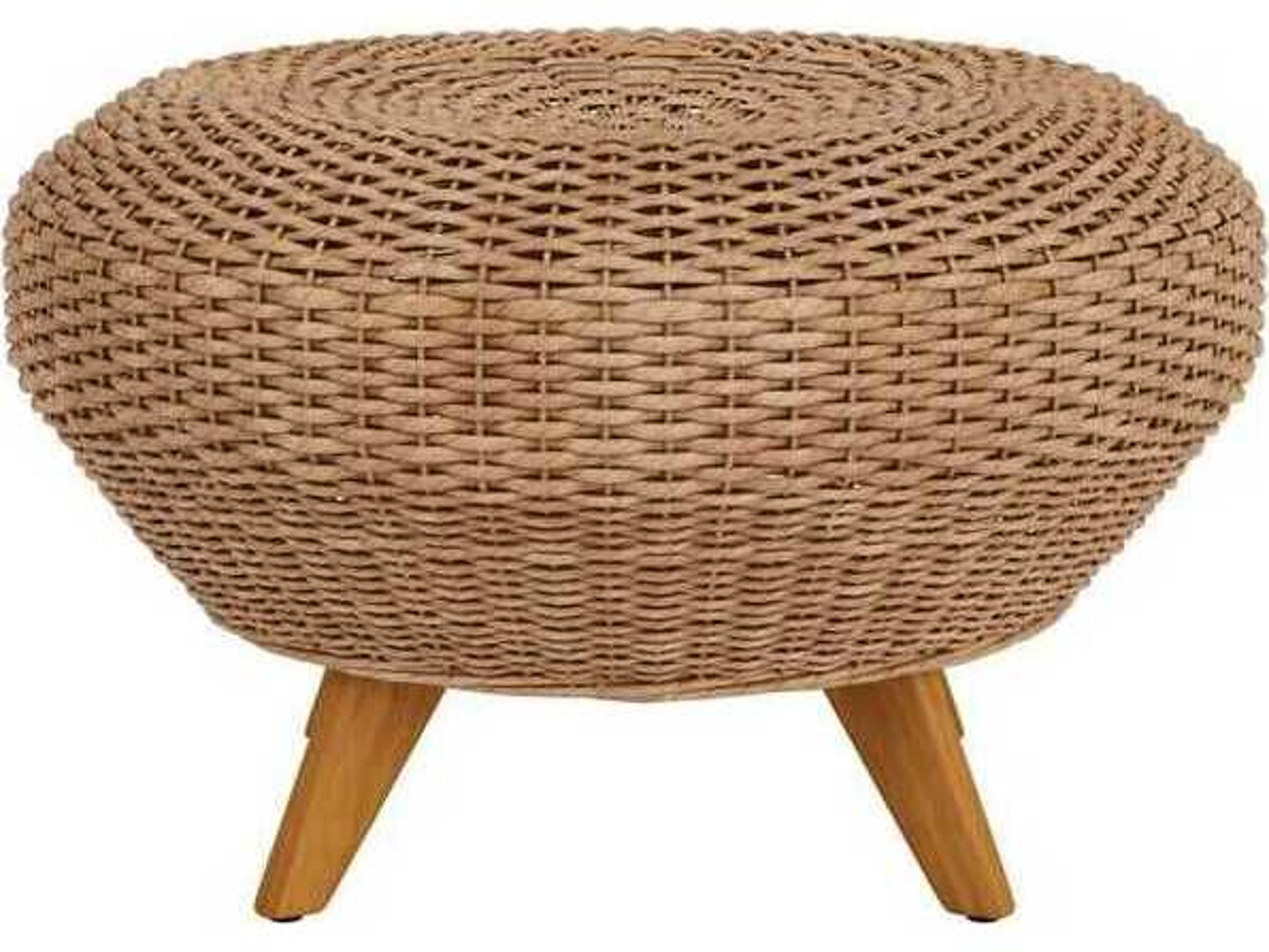 Lloyd Flanders Tobago Wicker Outdoor Ottoman