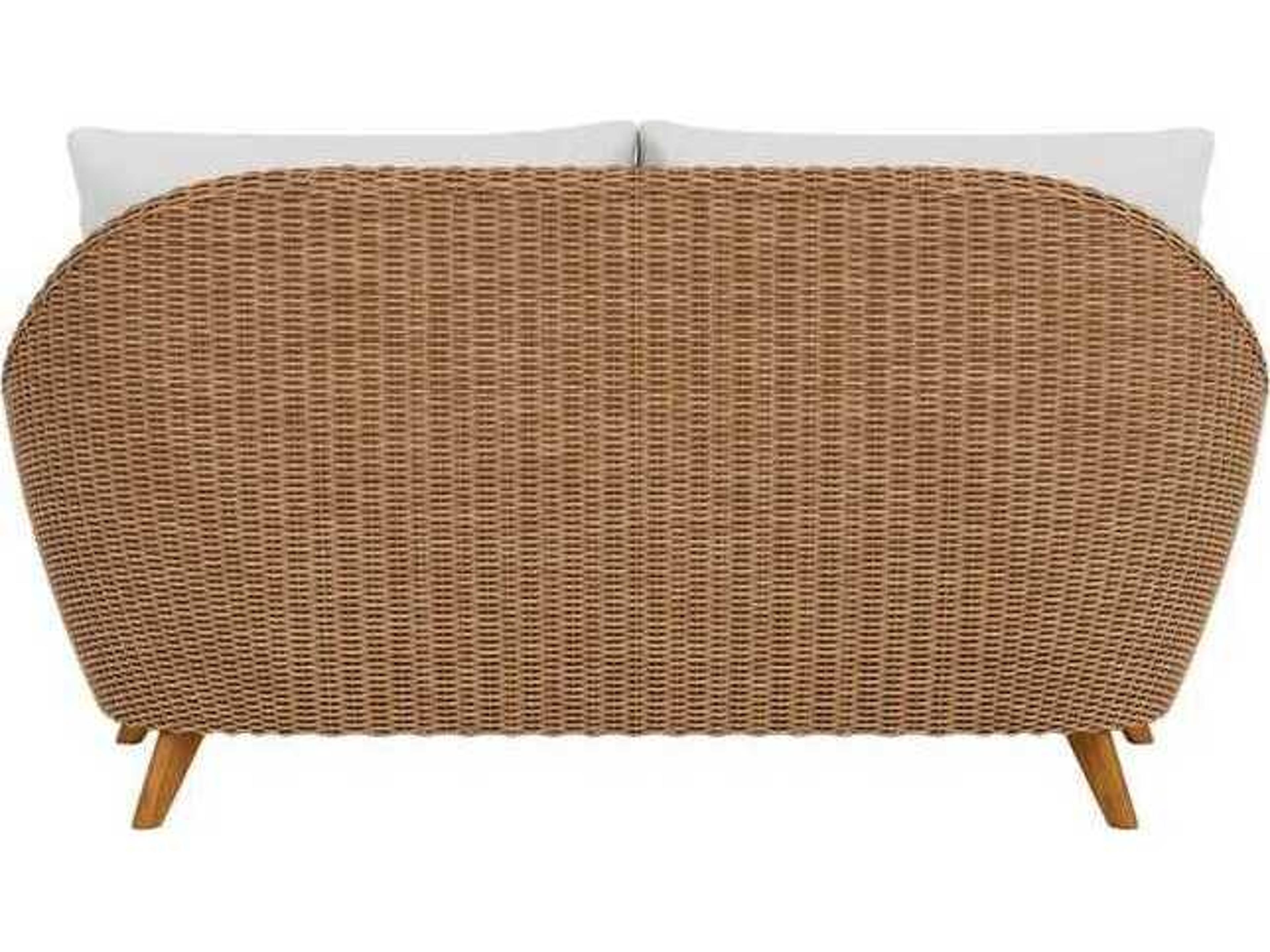 Lloyd Flanders Tobago Wicker Outdoor Loveseat
