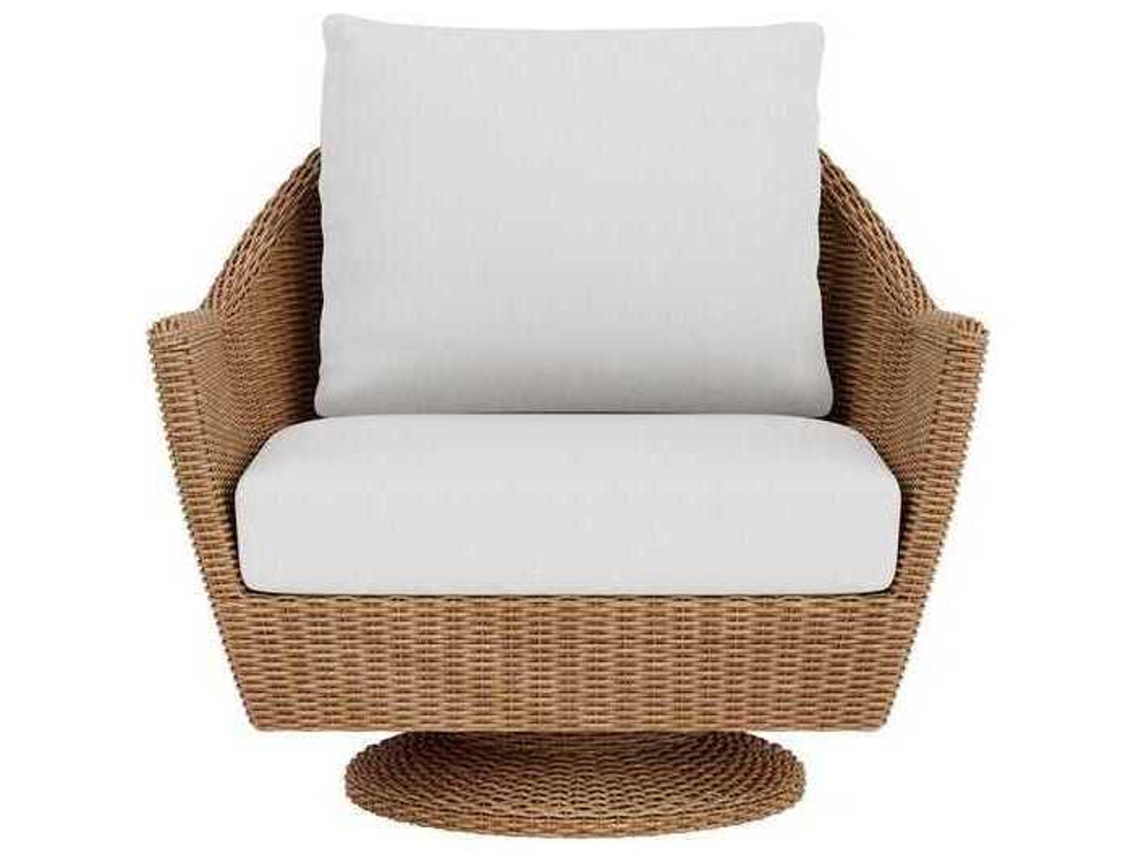 Lloyd Flanders Tobago Wicker Swivel Patio Lounge Chair