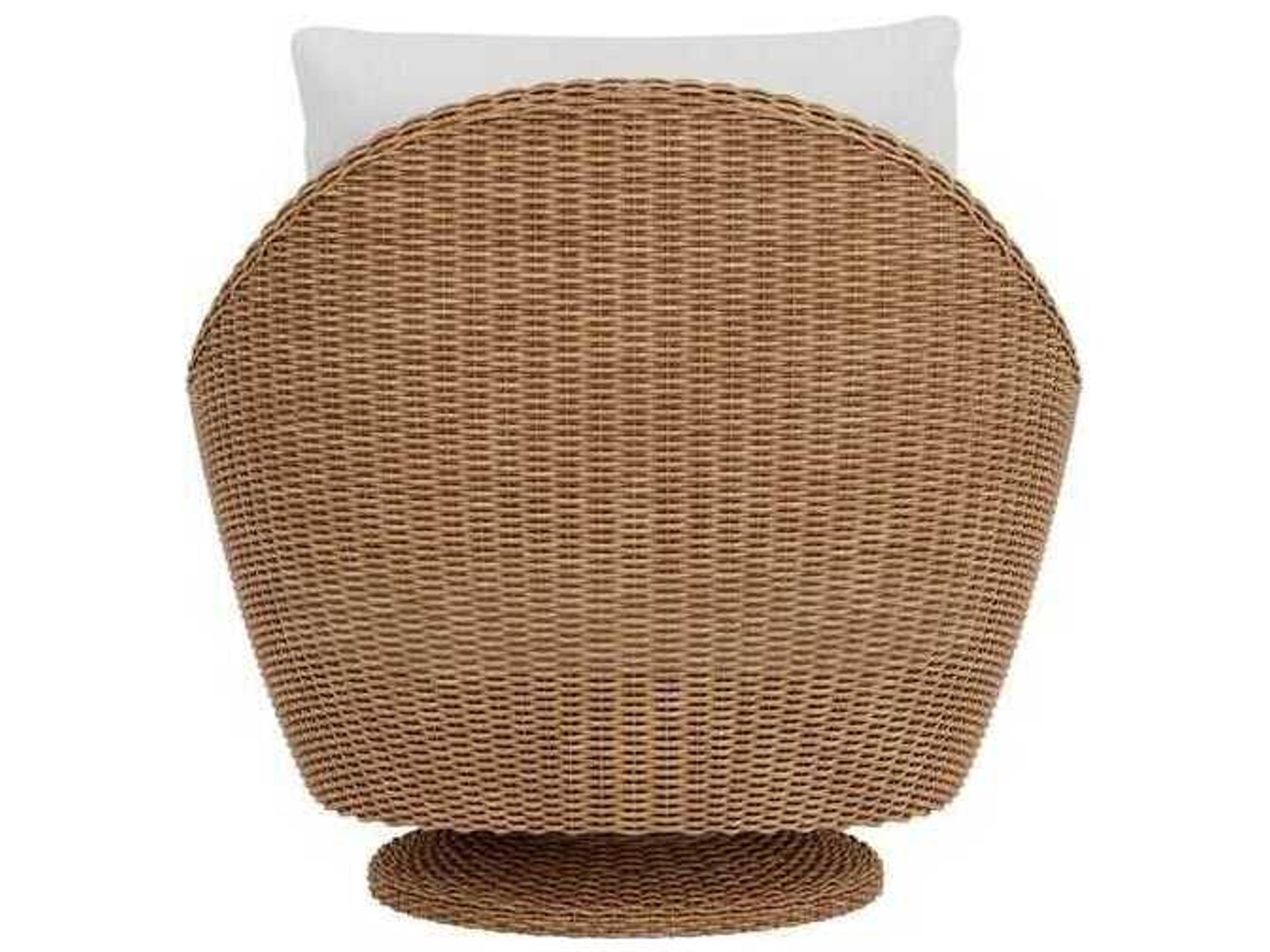 Lloyd Flanders Tobago Wicker Swivel Patio Lounge Chair