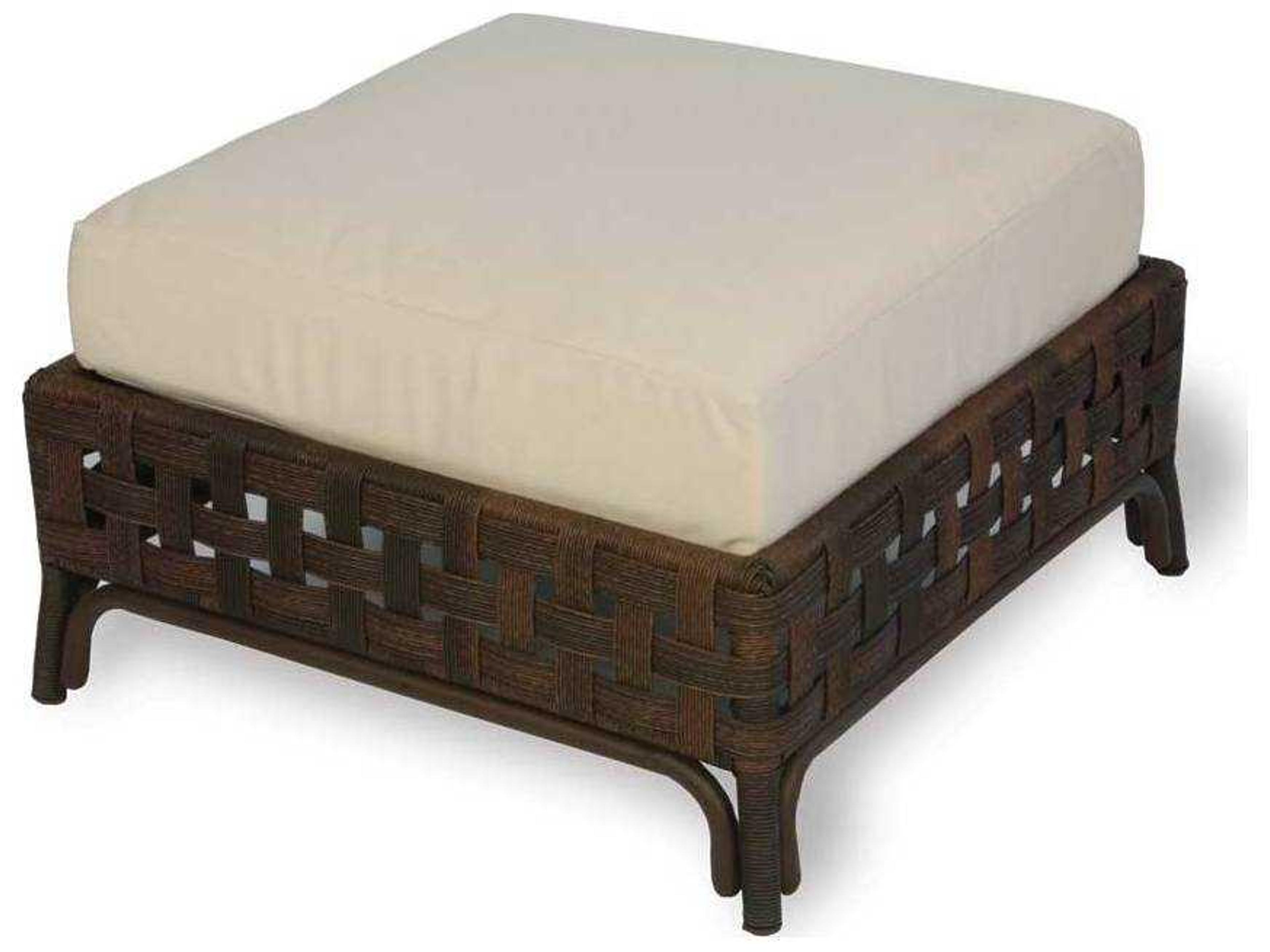 Haven Wicker Patio Ottoman