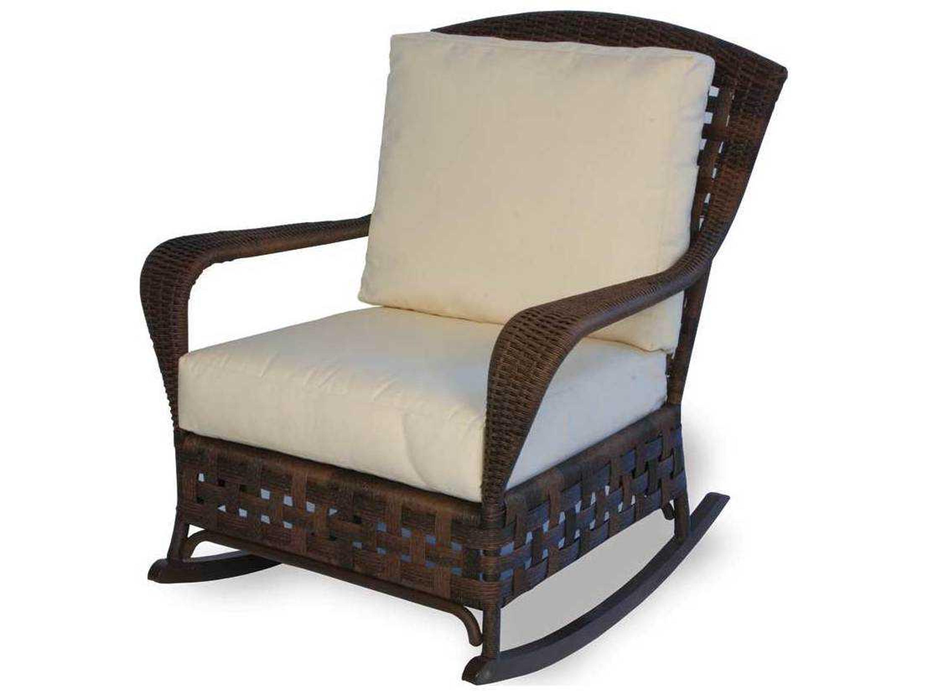 Lloyd Flanders Haven Wicker Rocker Outdoor Patio Lounge Chair