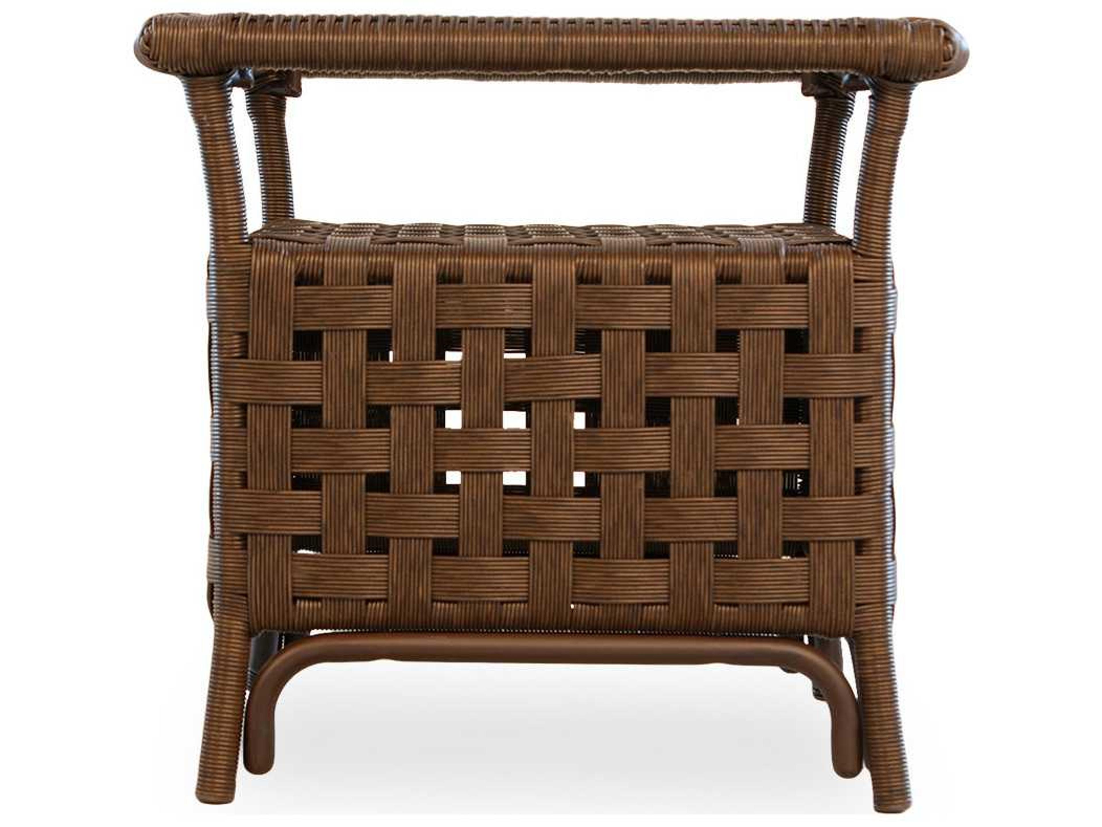 Lloyd Flanders Haven Wicker Square Outdoor End Table