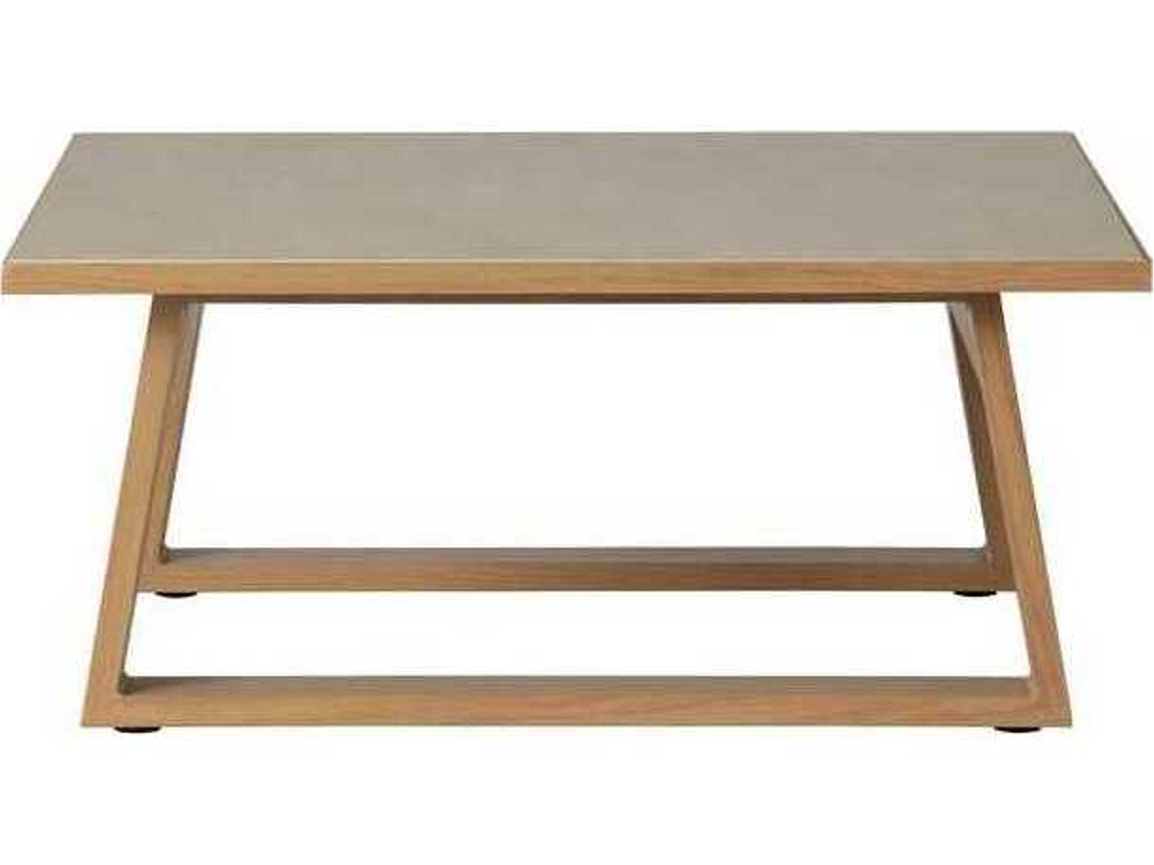 Lloyd Flanders Pursuit Aluminum Square Coffee Table