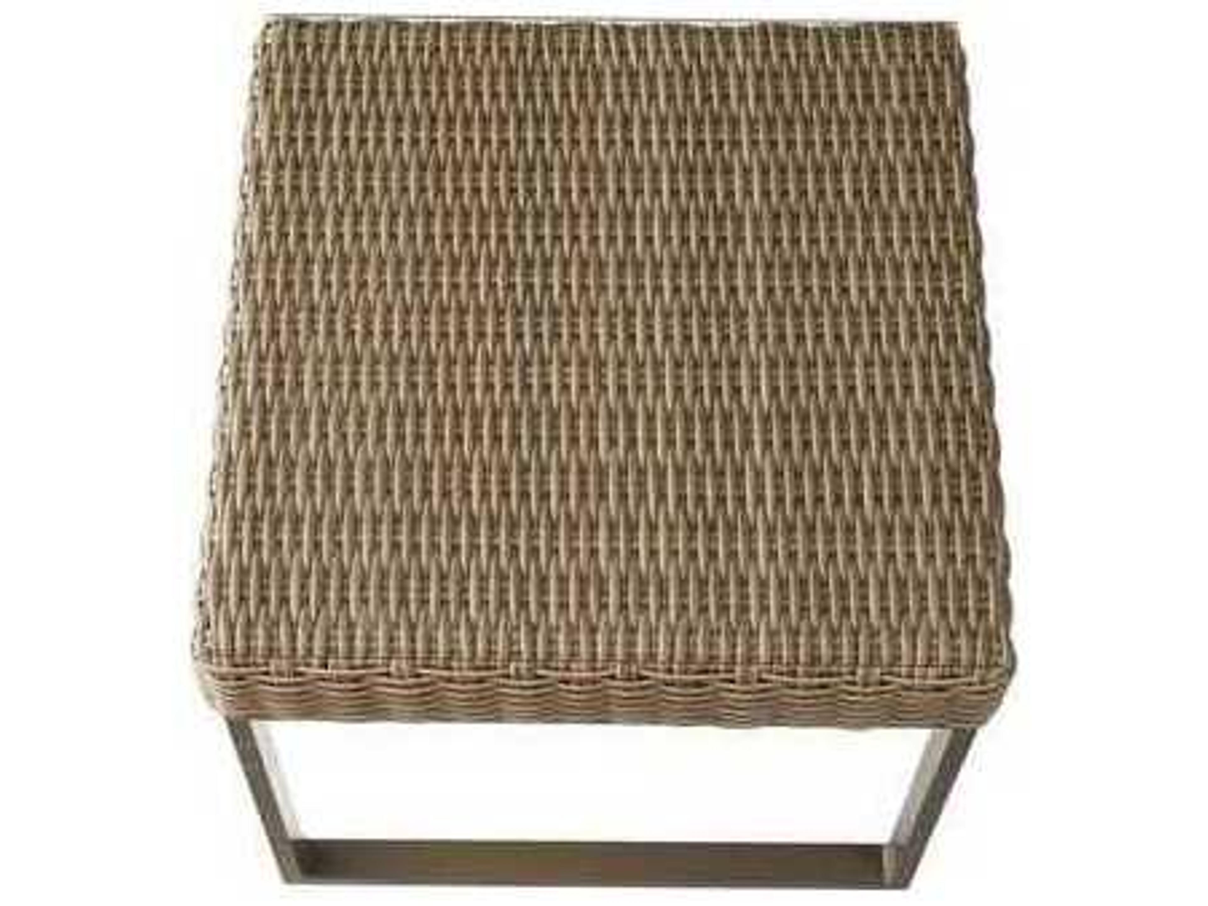 Lloyd Flanders Milan Wicker Square Outdoor Patio End Table