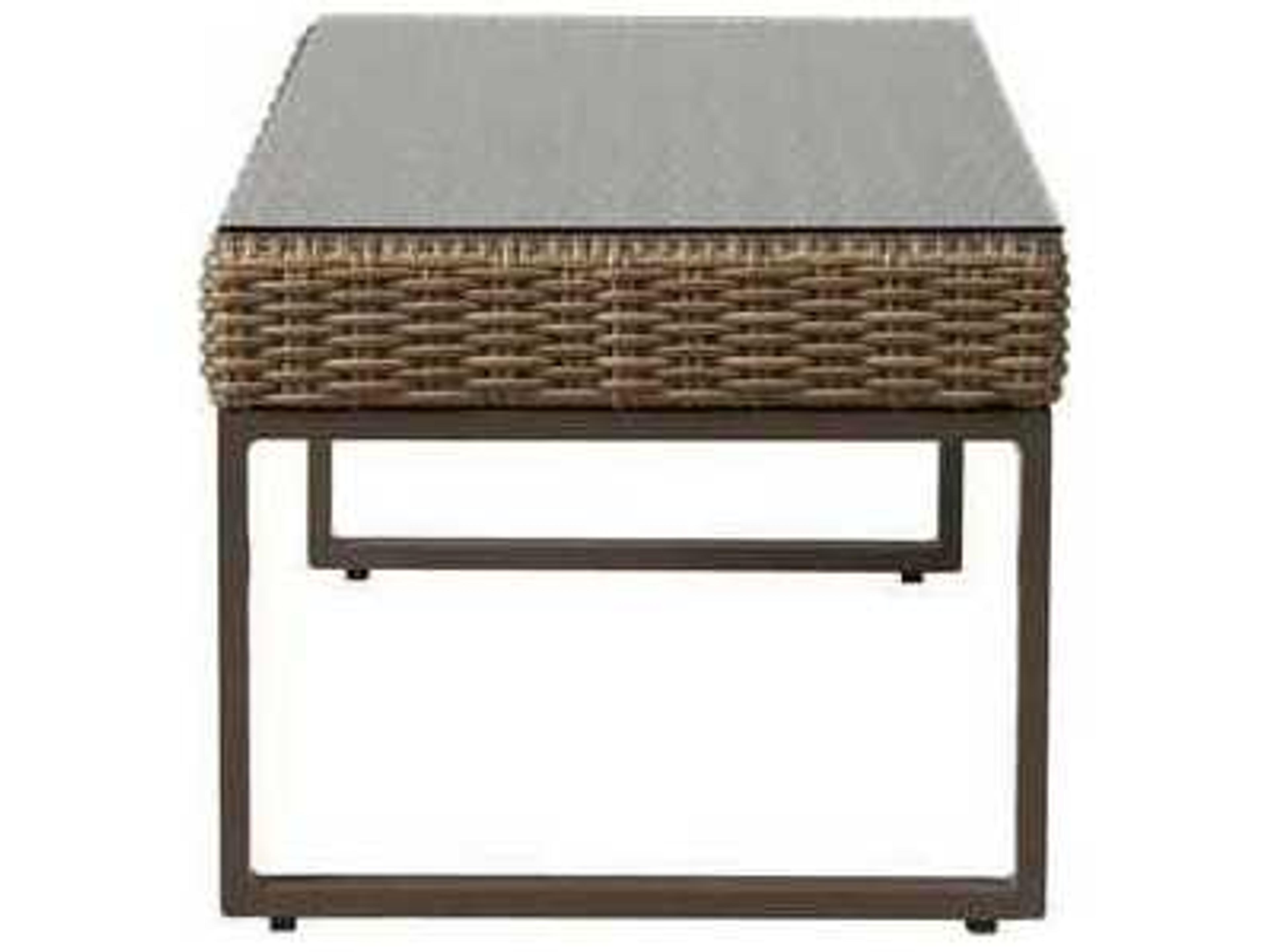 Lloyd Flanders Milan Wicker Rectangular Outdoor Patio Coffee Table