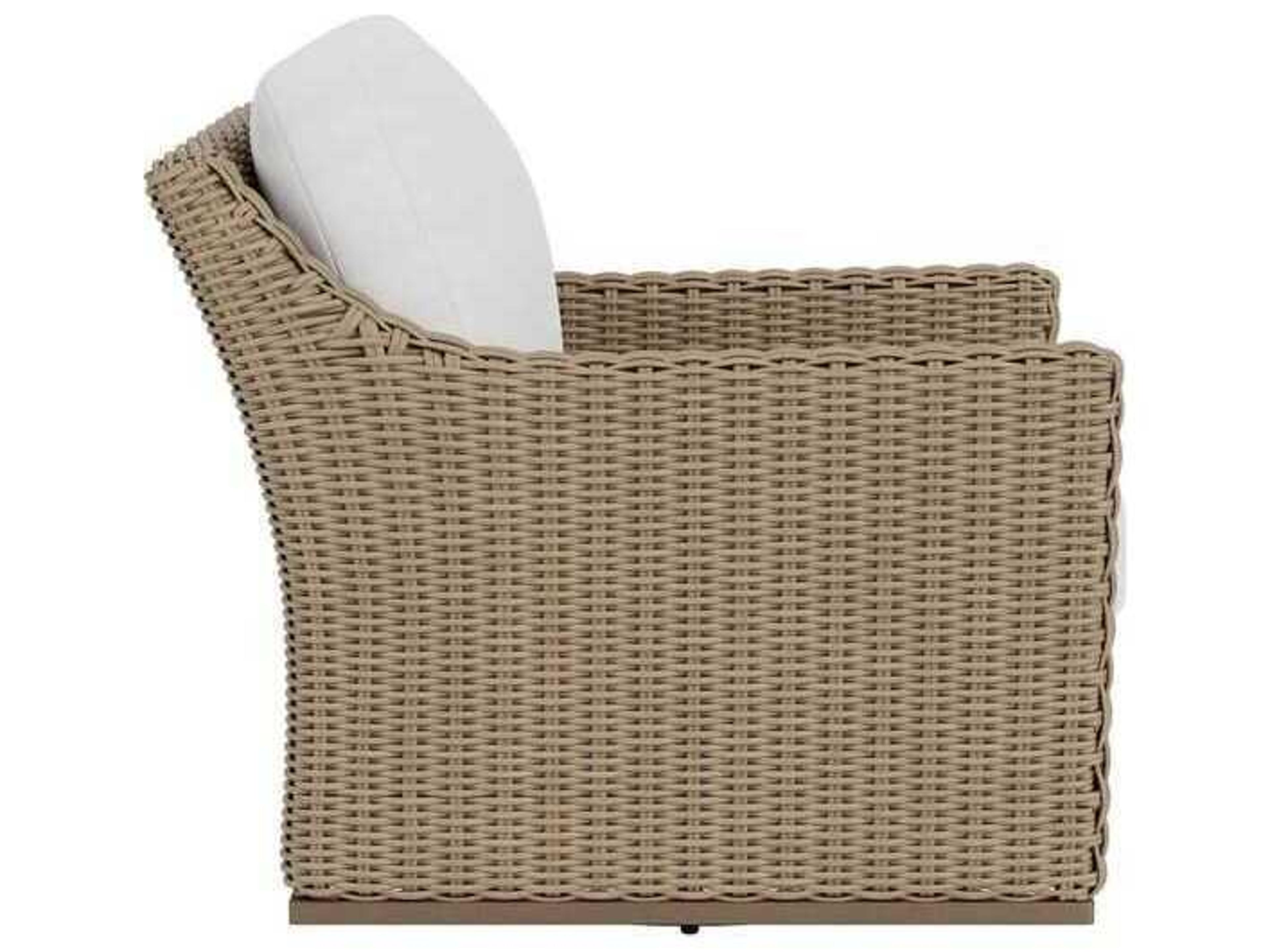 Lloyd Flanders Milan Wicker Swivel Glider Outdoor Patio Lounge Chair