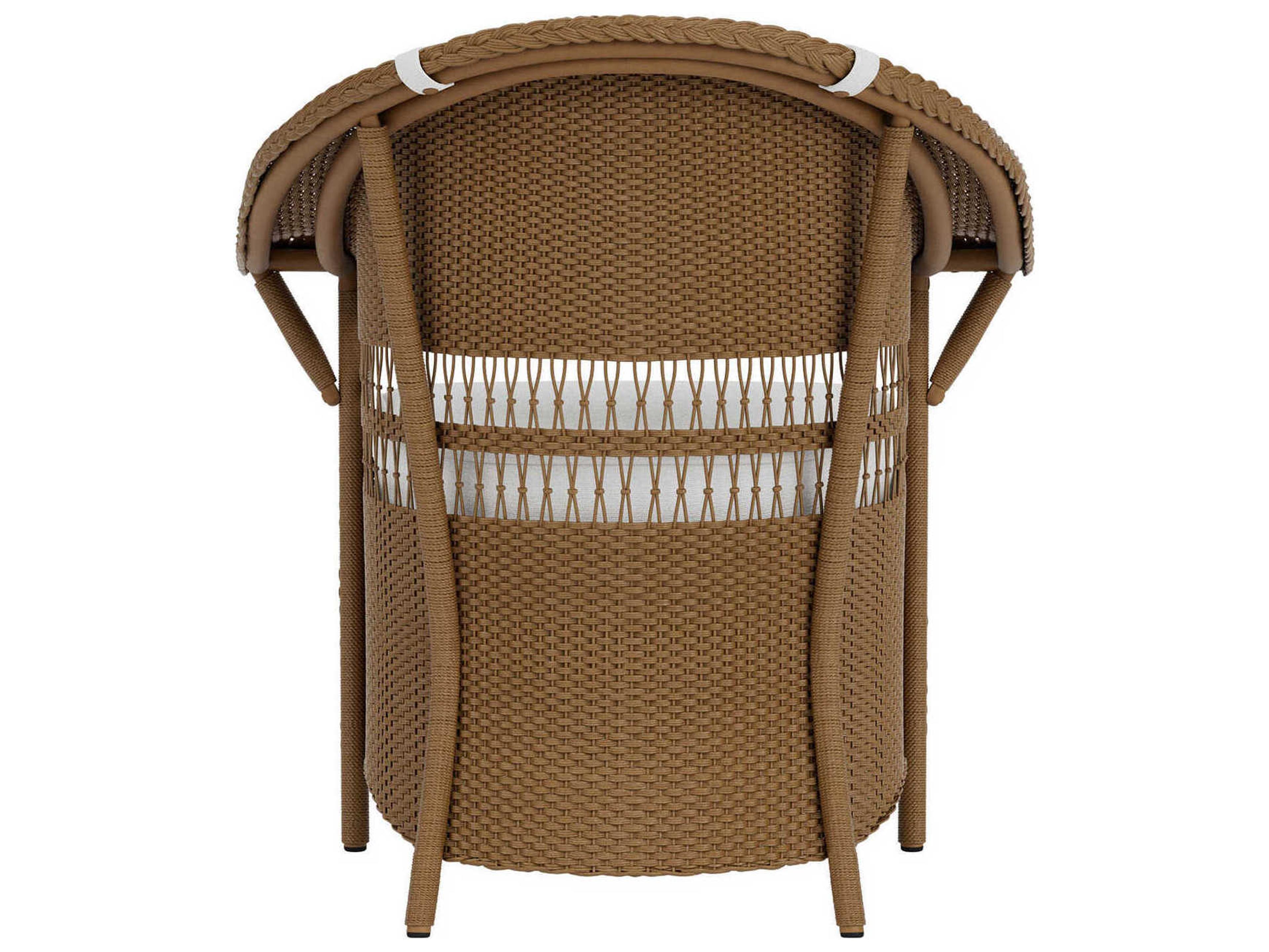 Lloyd Flanders Nantucket Wicker Outdoor Patio Dining Arm Chair