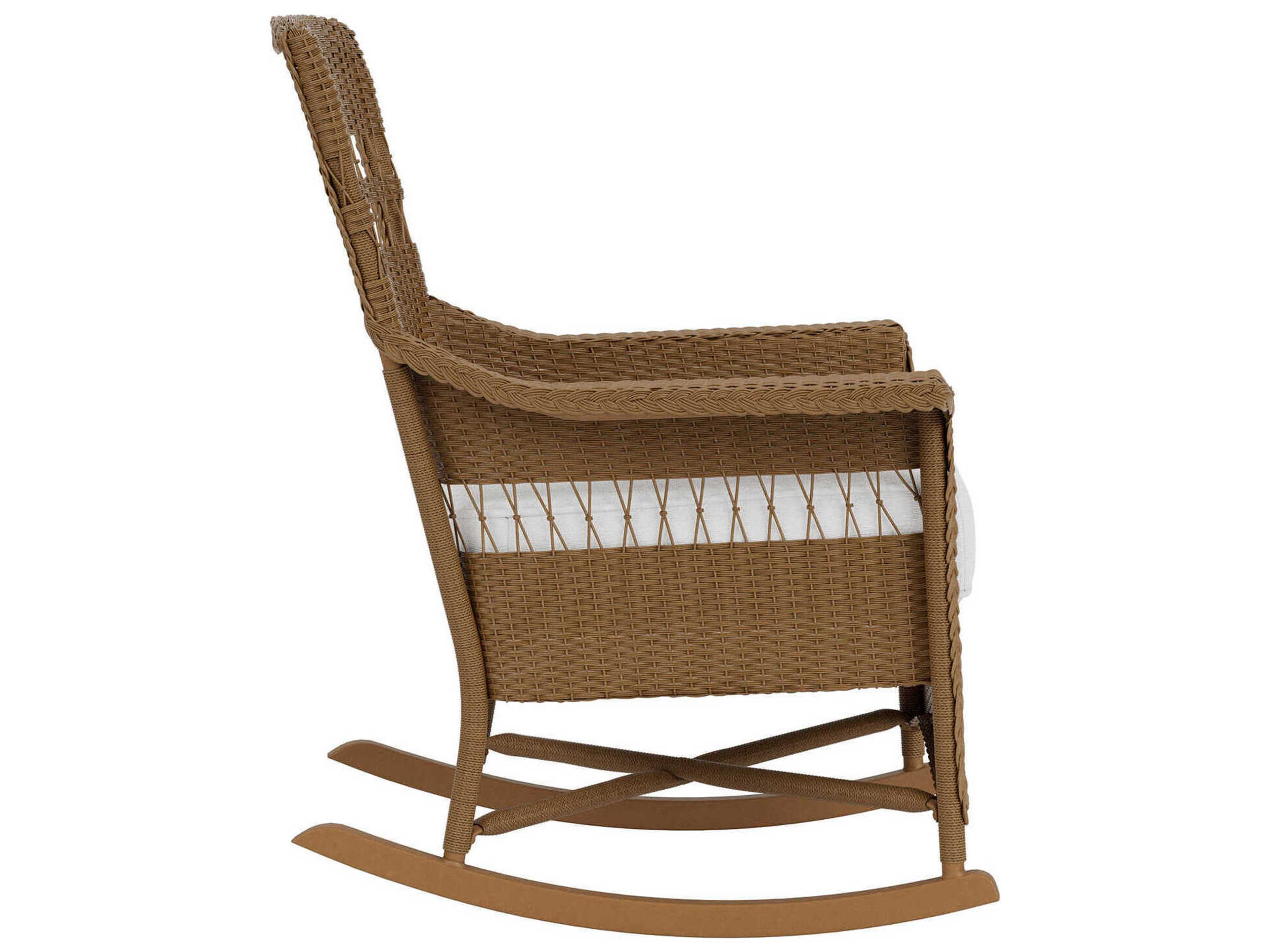 Lloyd Flanders Nantucket Wicker Porch Rocker Patio Lounge Chair