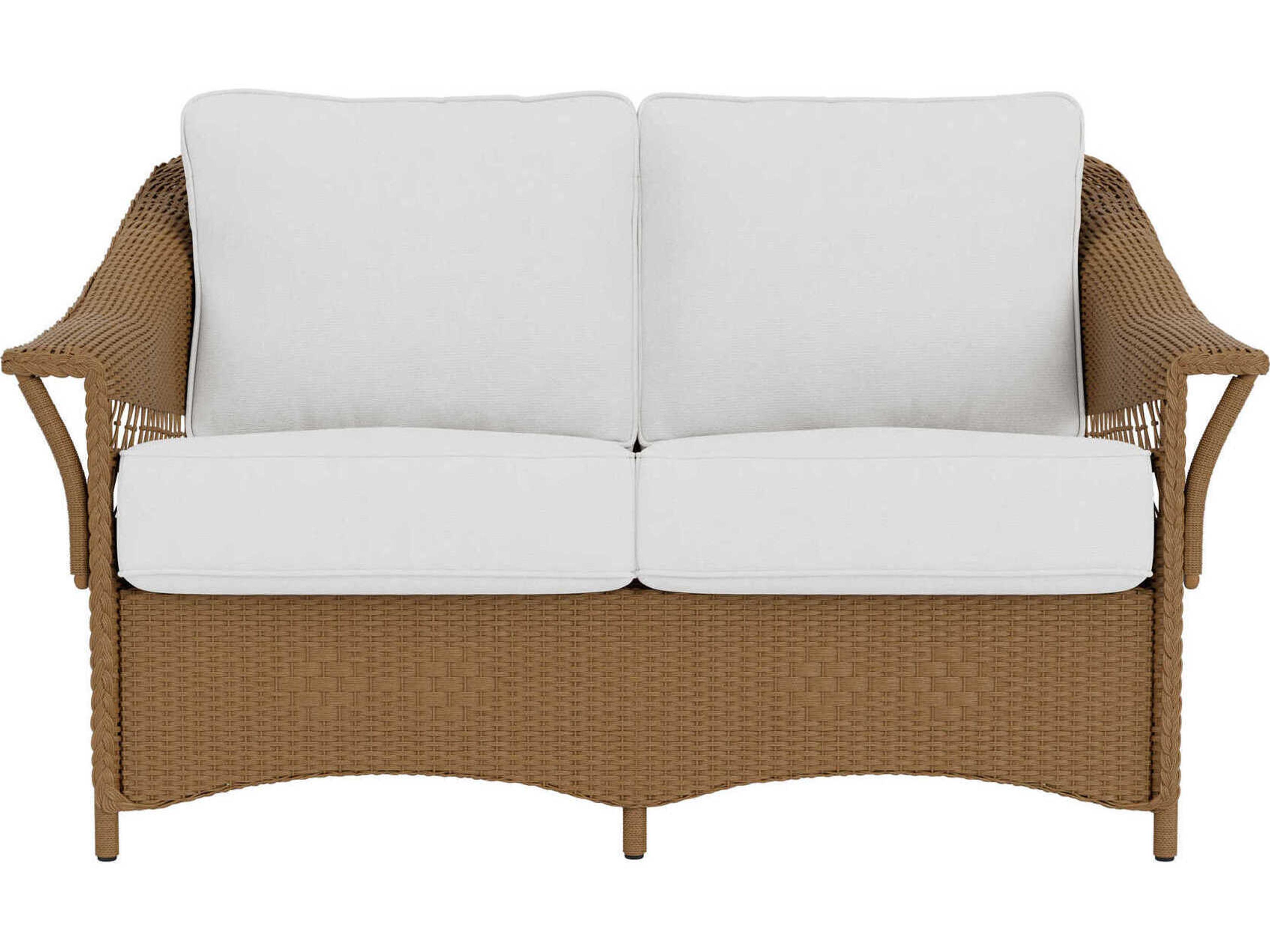 Lloyd Flanders Nantucket Wicker Outdoor Patio Loveseat