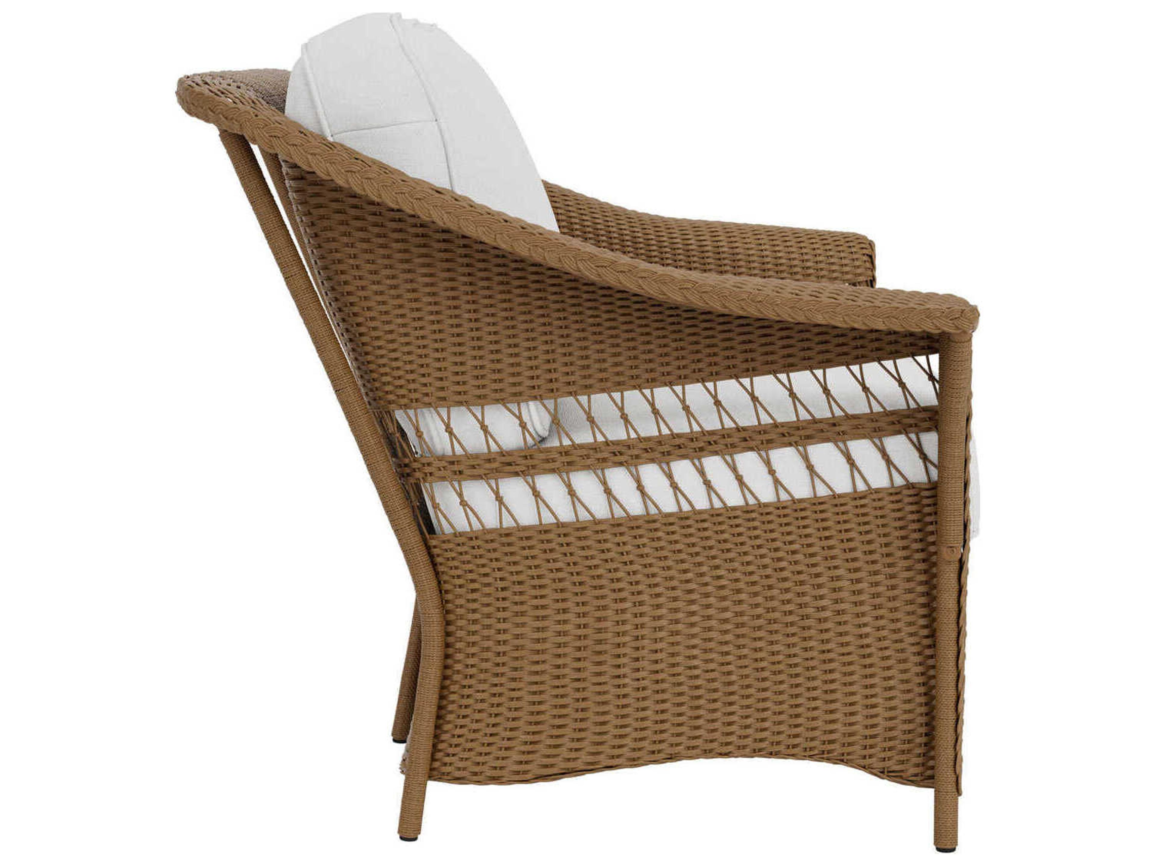 Lloyd Flanders Nantucket Wicker Outdoor Patio Loveseat
