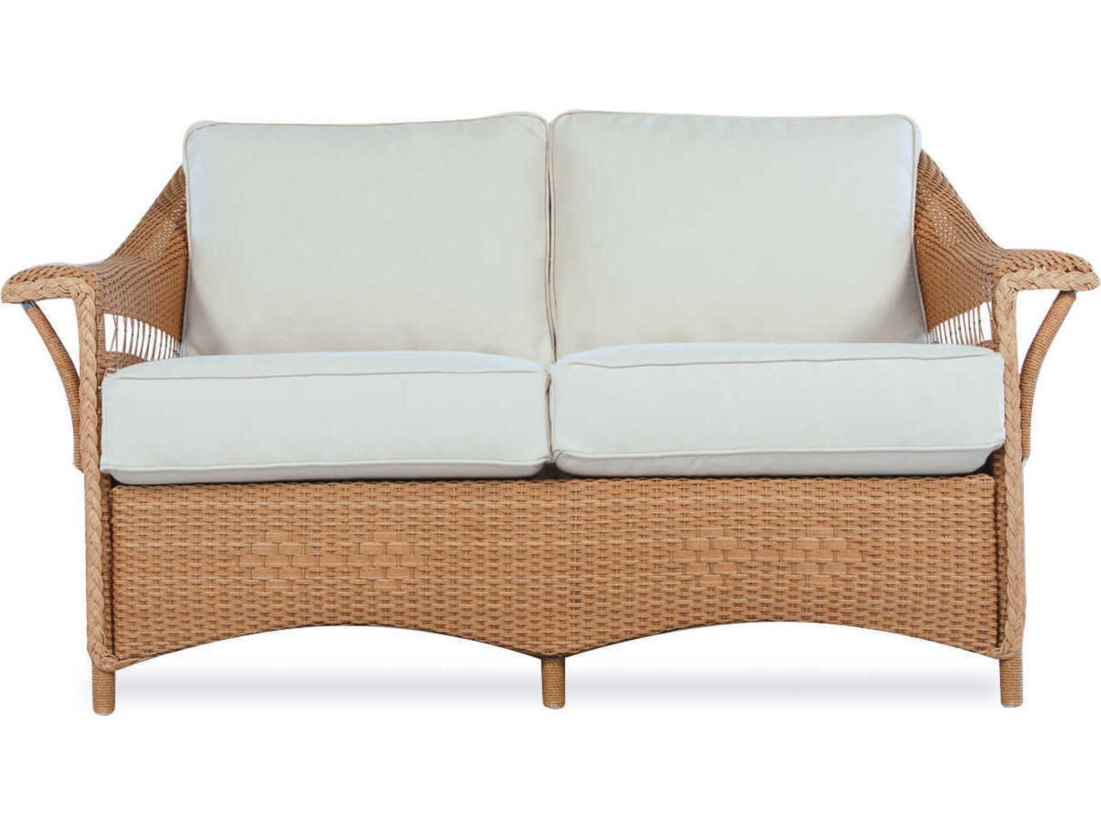 Lloyd Flanders Nantucket Wicker Outdoor Patio Loveseat