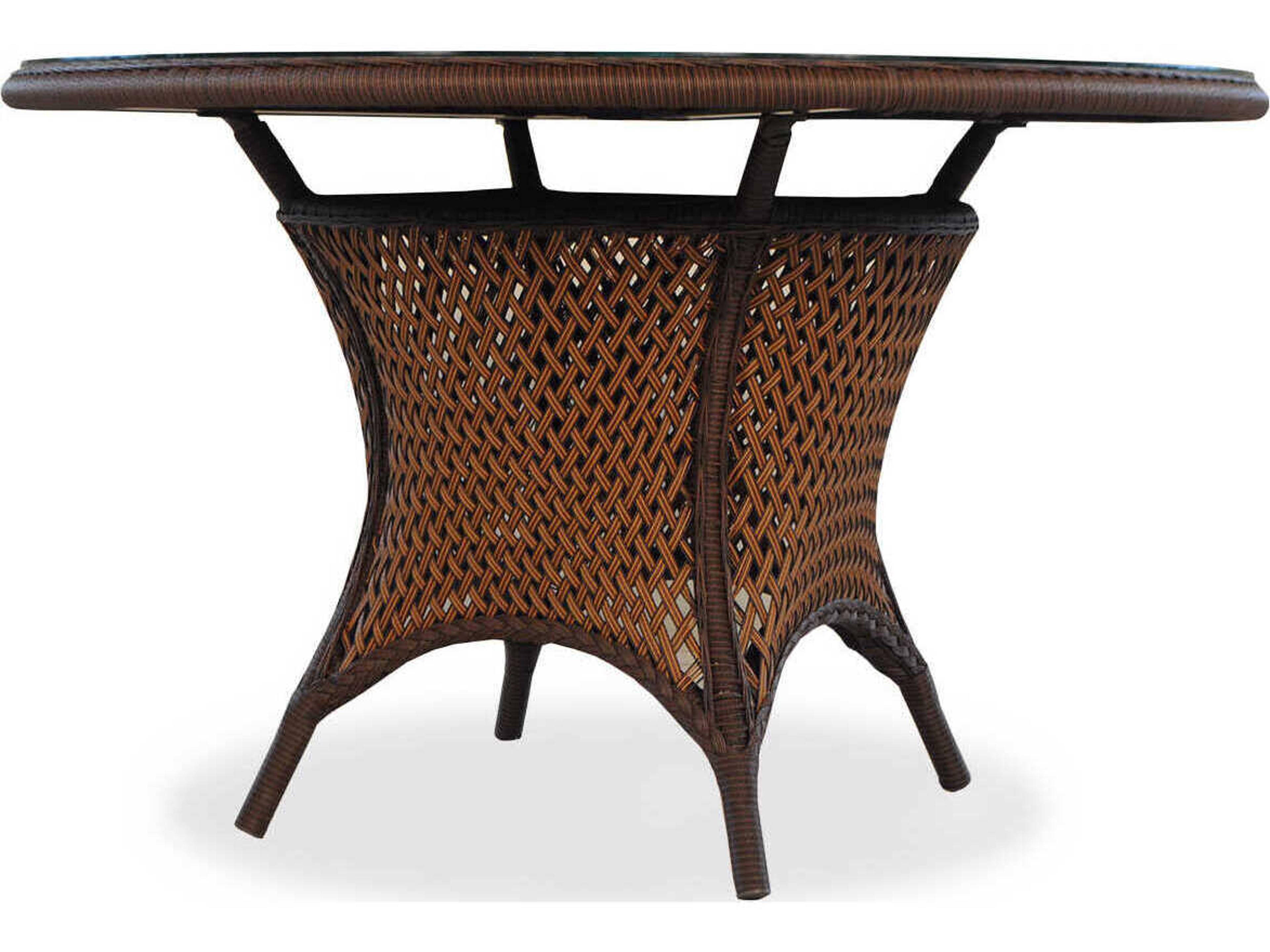 Grand Traverse 48-Inch Round Umbrella Dining Table