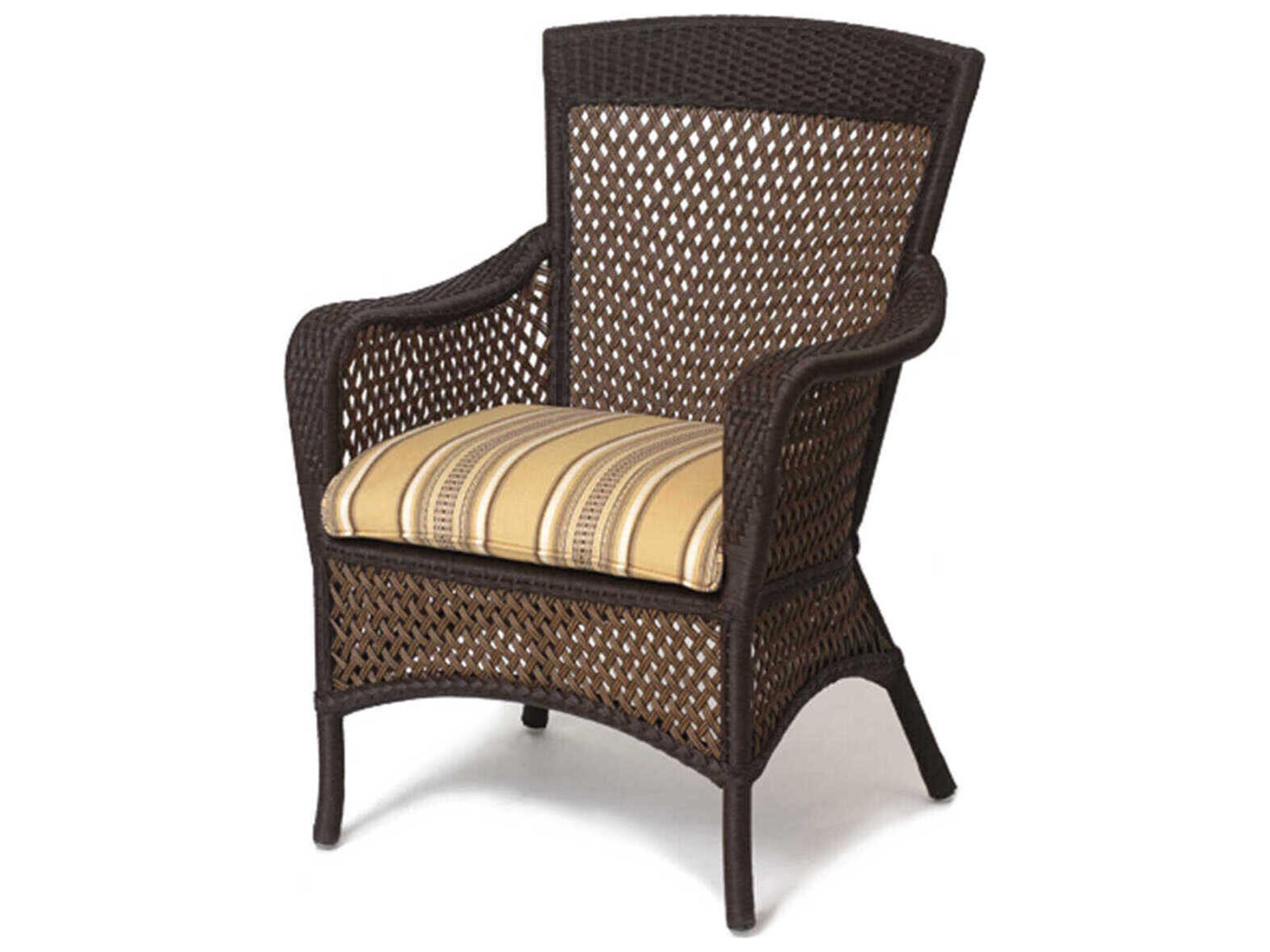 Lloyd Flanders Grand Traverse Wicker Outdoor Patio Dining Arm Chair