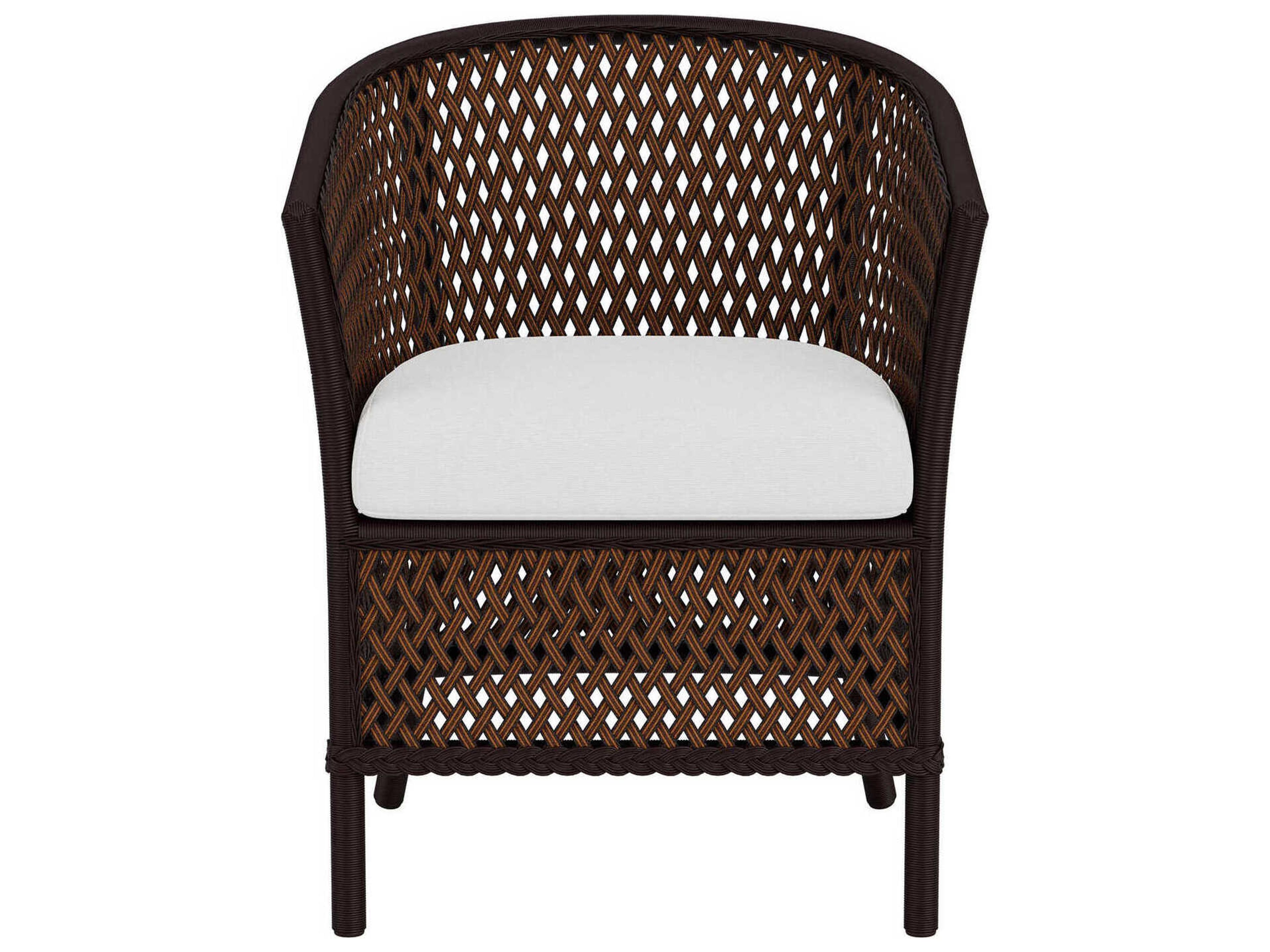 Lloyd Flanders Grand Traverse Wicker Barrel Patio Dining Arm Chair