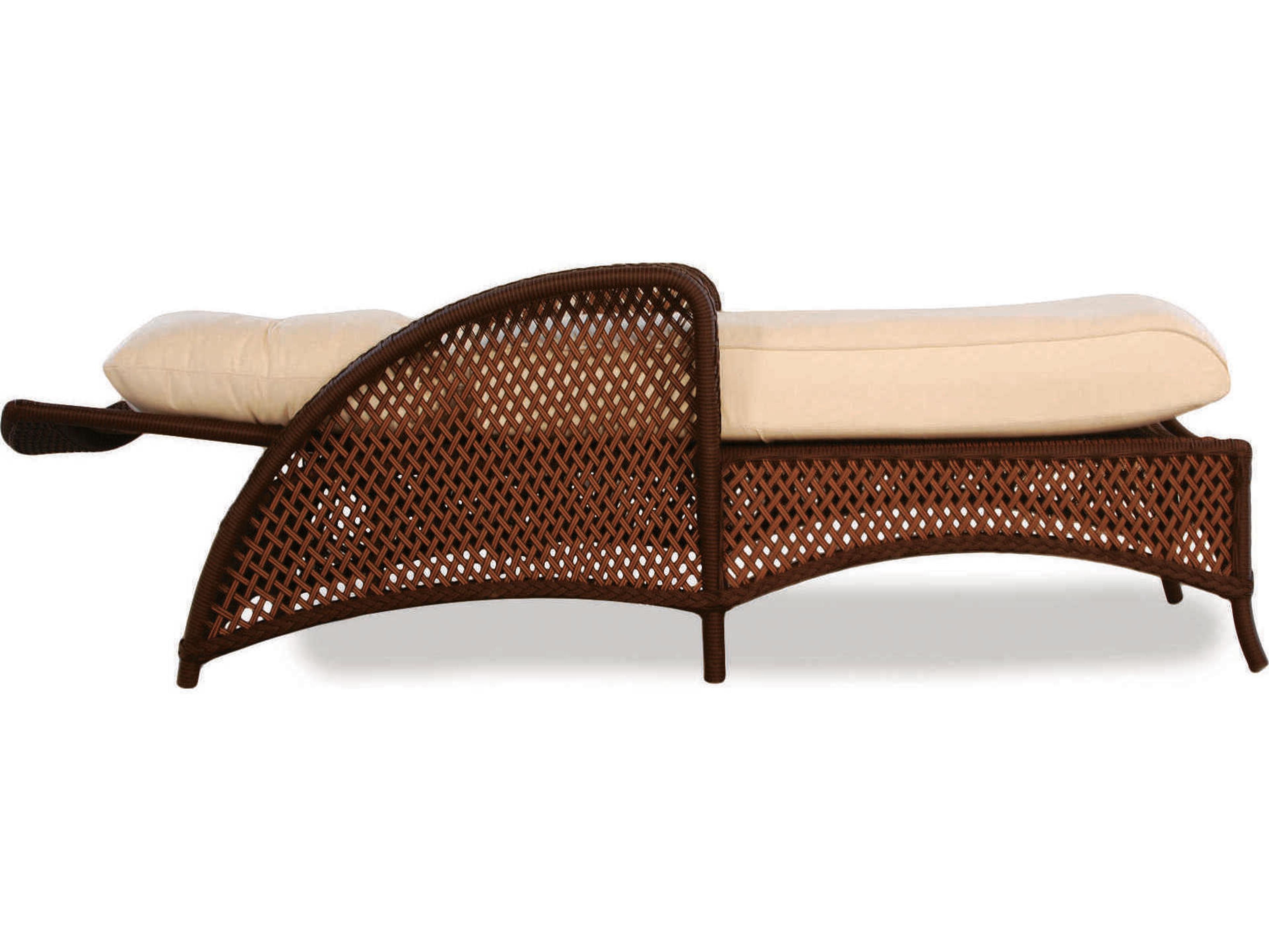 Lloyd Flanders Grand Traverse Wicker Adjustable Patio Chaise Lounge