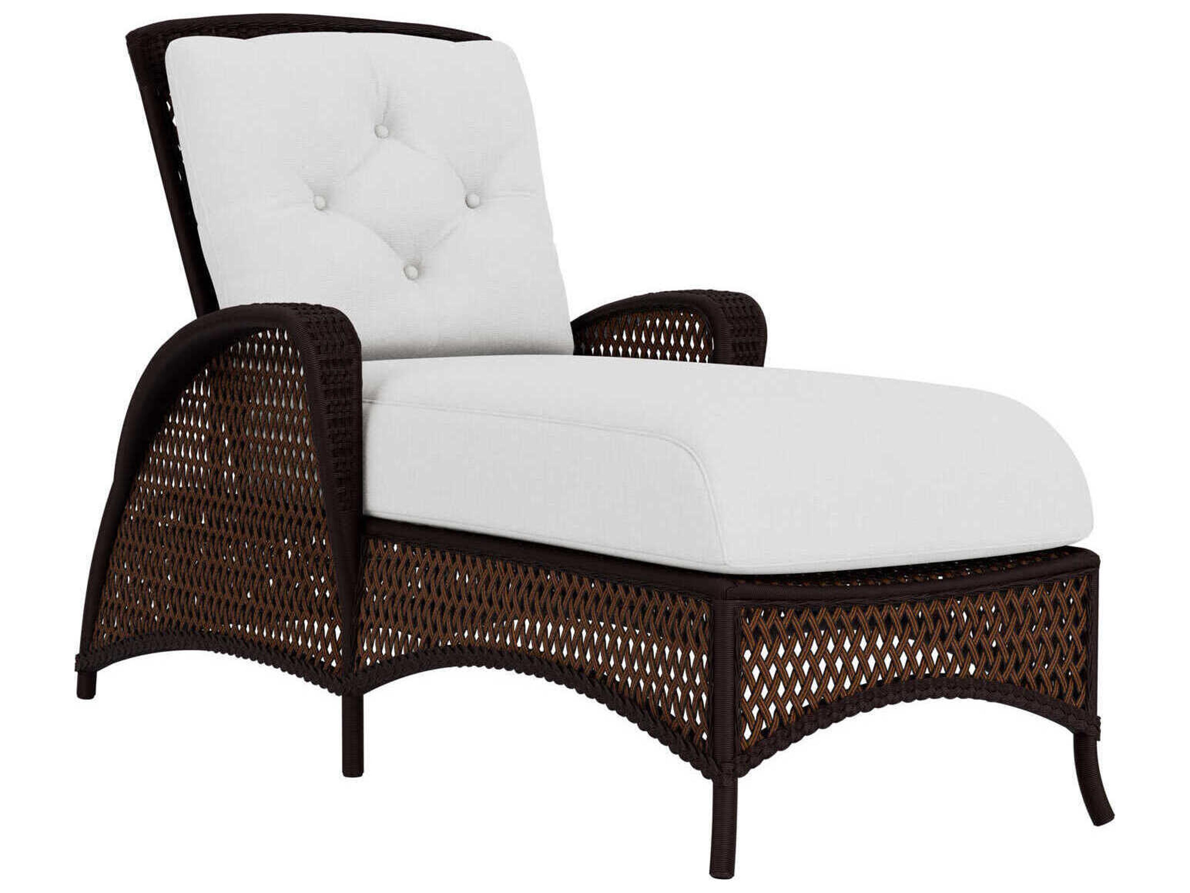 Lloyd Flanders Grand Traverse Wicker Adjustable Patio Chaise Lounge