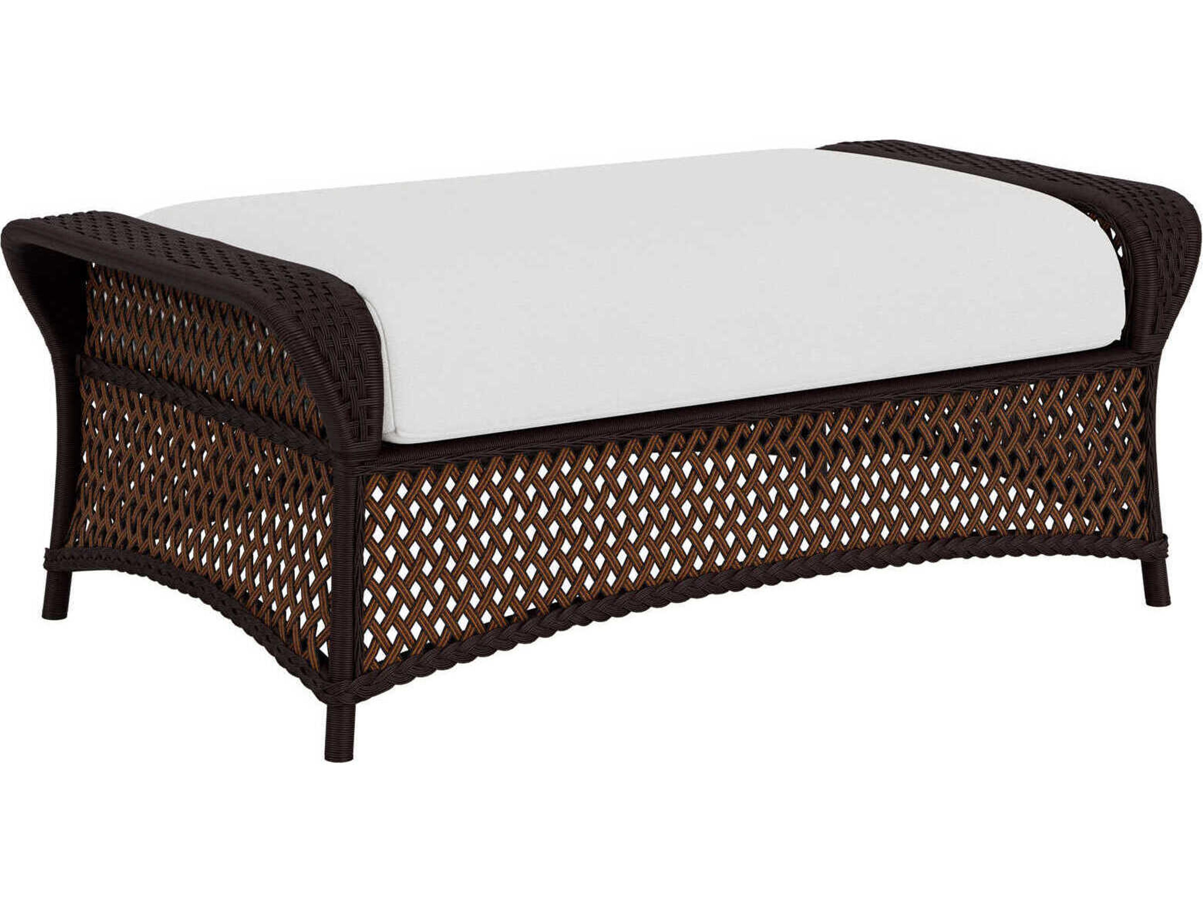 Lloyd Flanders Grand Traverse Wicker Outdoor Patio Ottoman