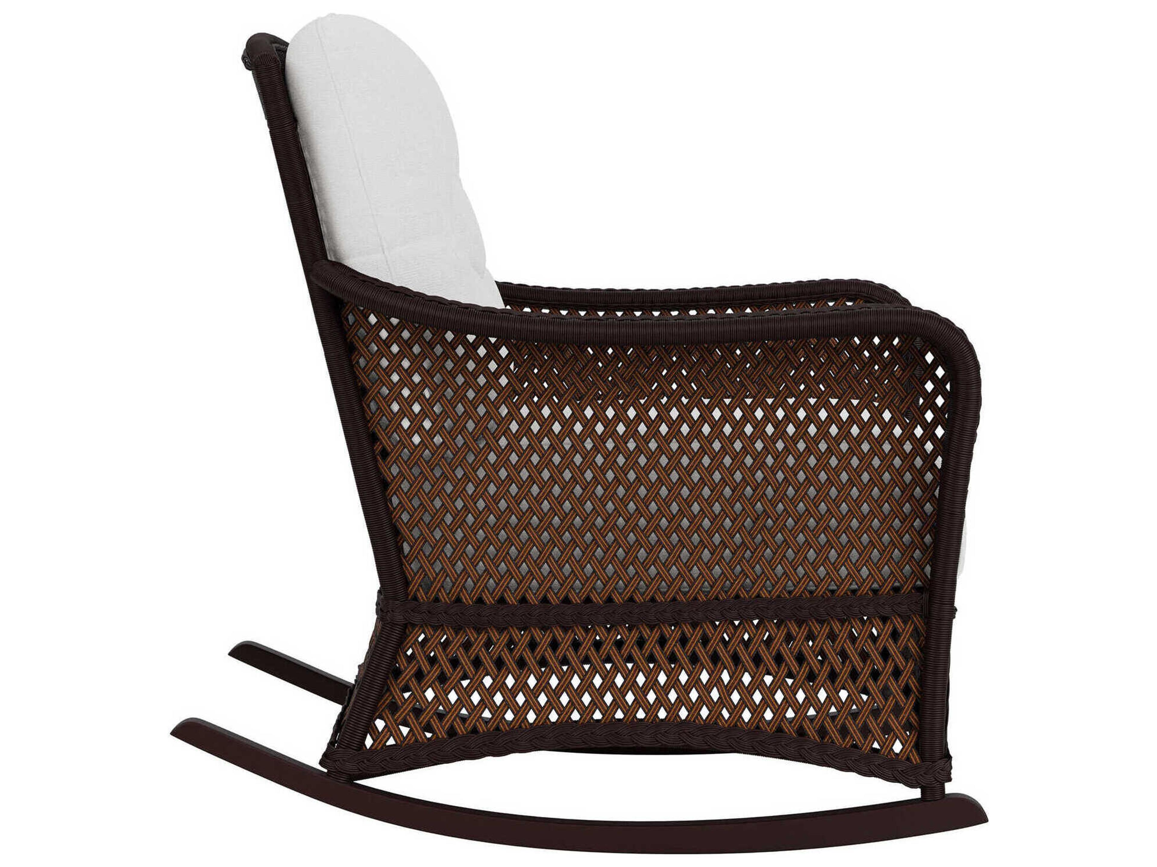 Lloyd Flanders Grand Traverse Wicker Rocker Outdoor Patio Lounge Chair