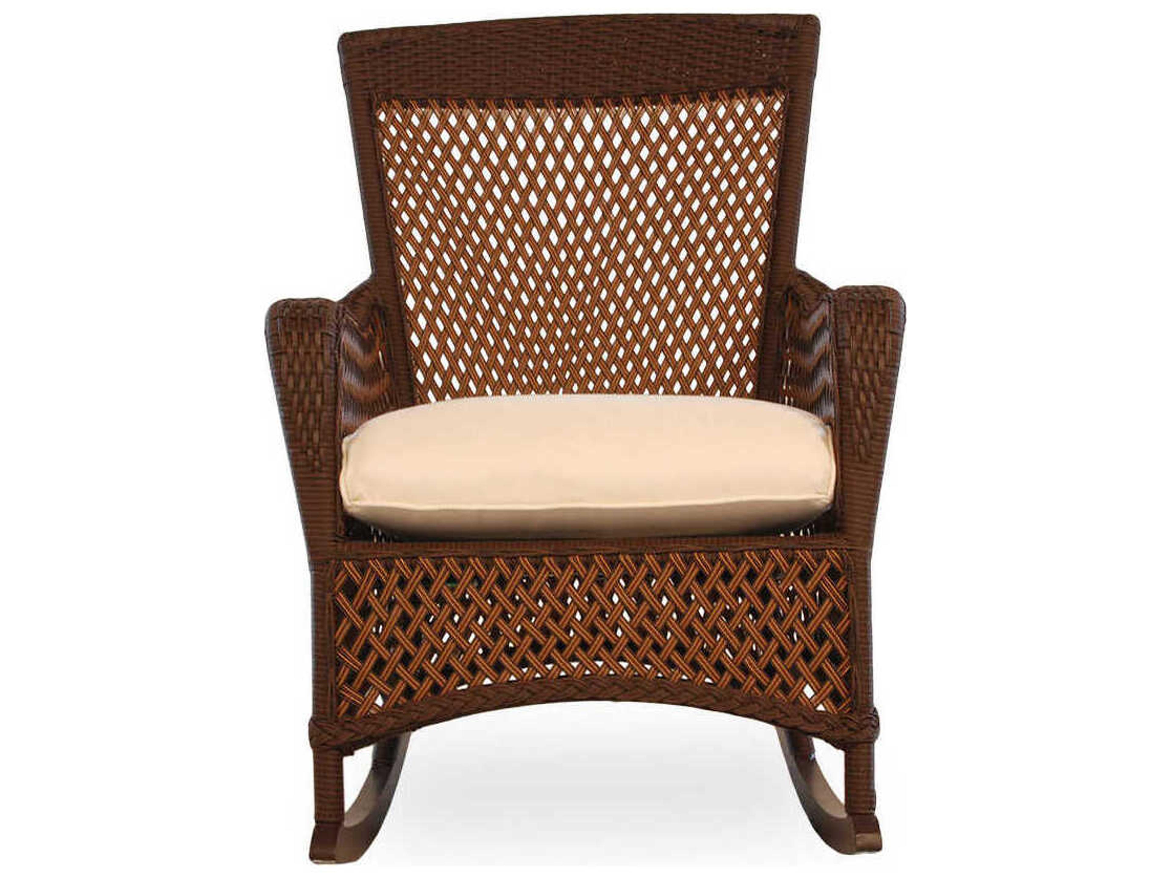Lloyd Flanders Grand Traverse Wicker Rocker Patio Lounge Chair