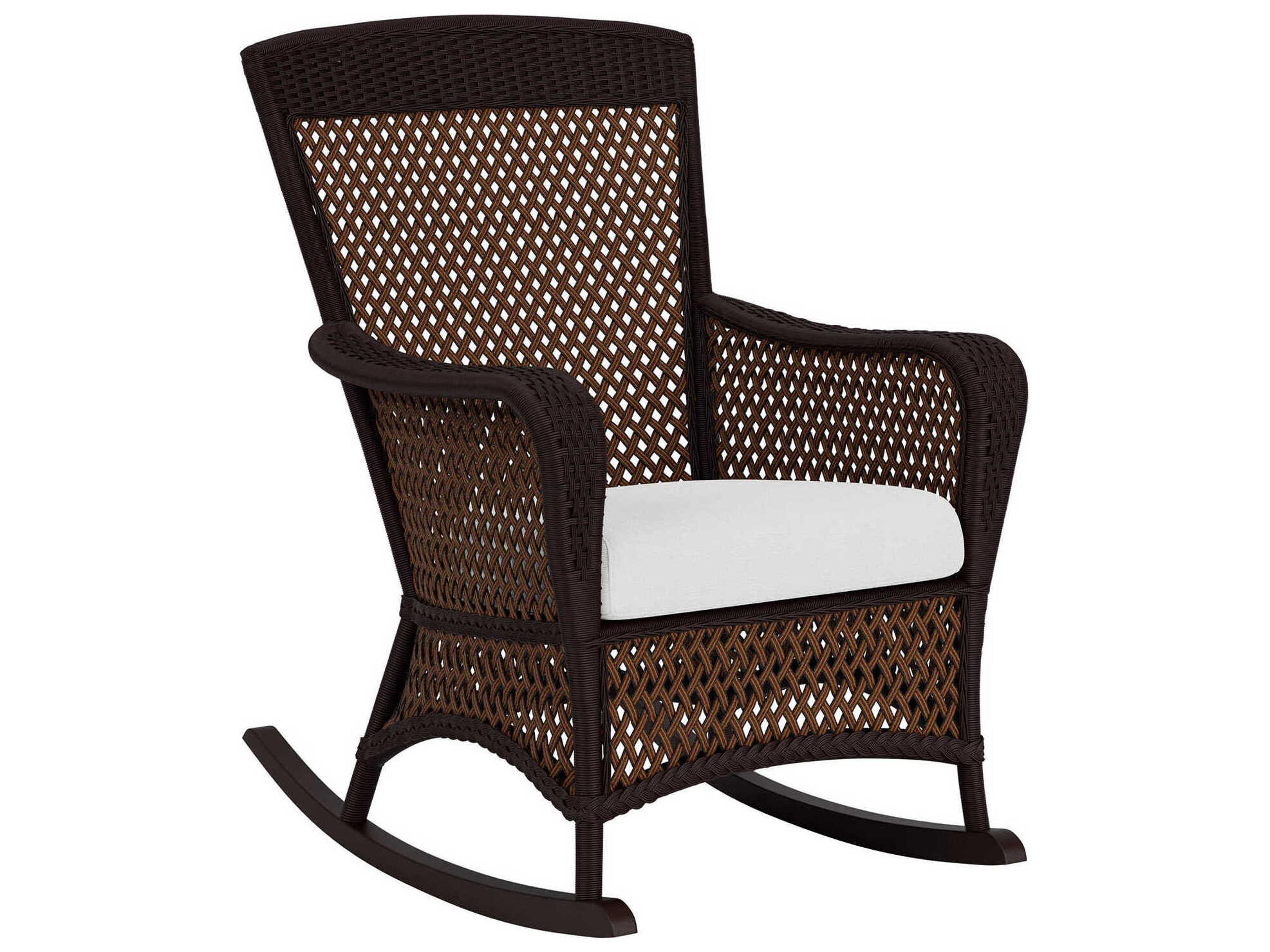Lloyd Flanders Grand Traverse Wicker Rocker Patio Lounge Chair