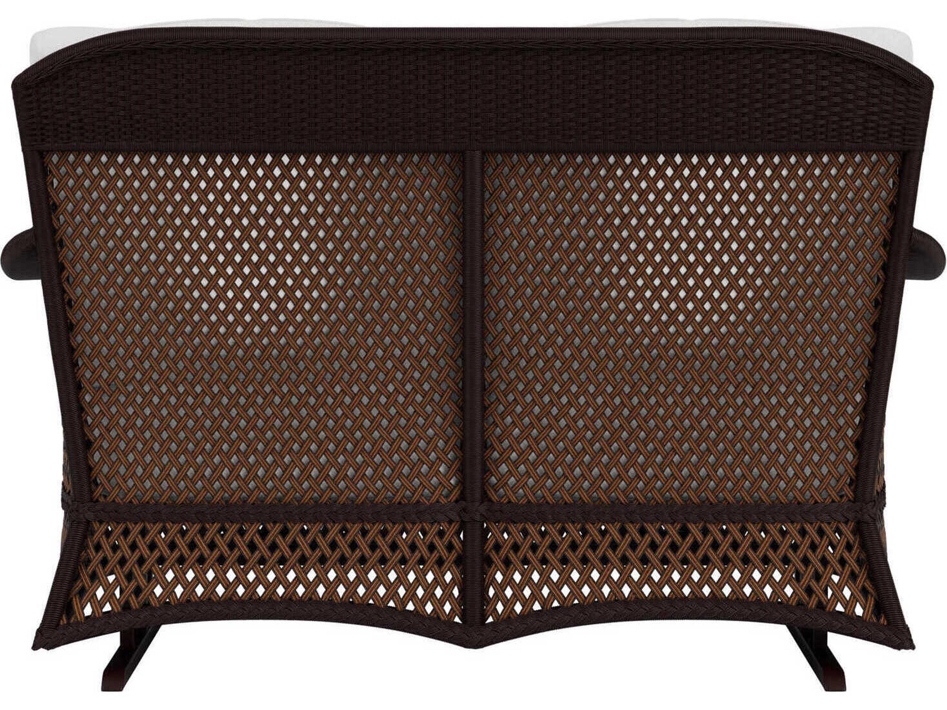 Lloyd Flanders Grand Traverse Wicker Glider Patio Loveseat