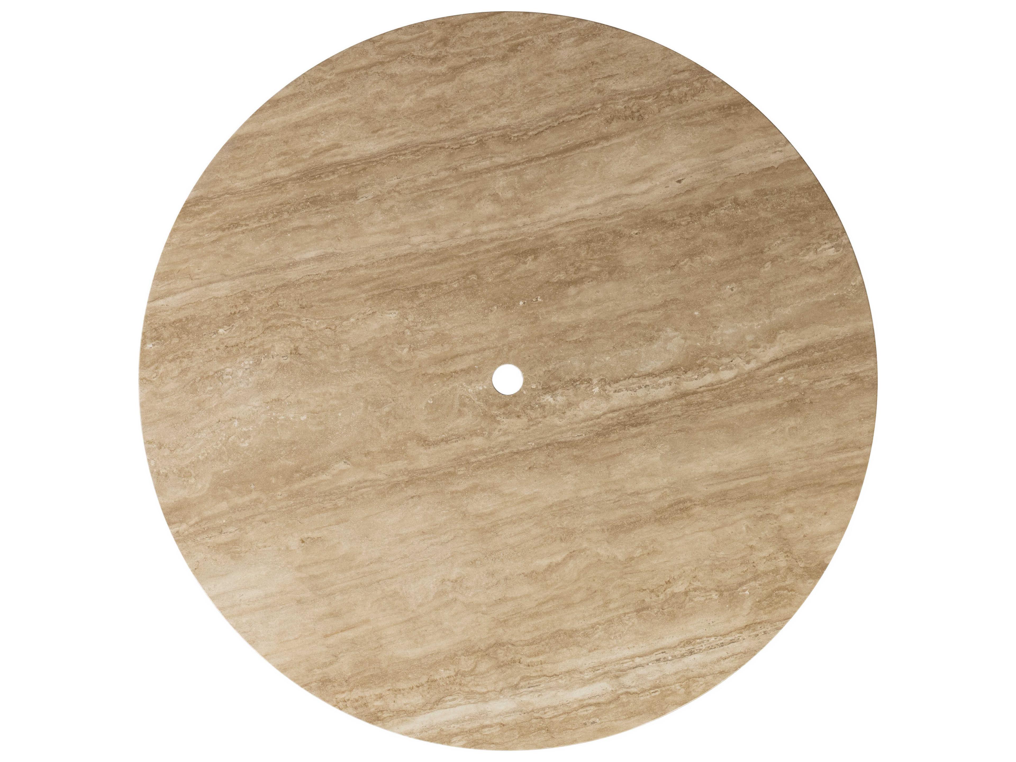 Lloyd Flanders Grand Traverse Wicker Round Stone Top Outdoor Chat Table