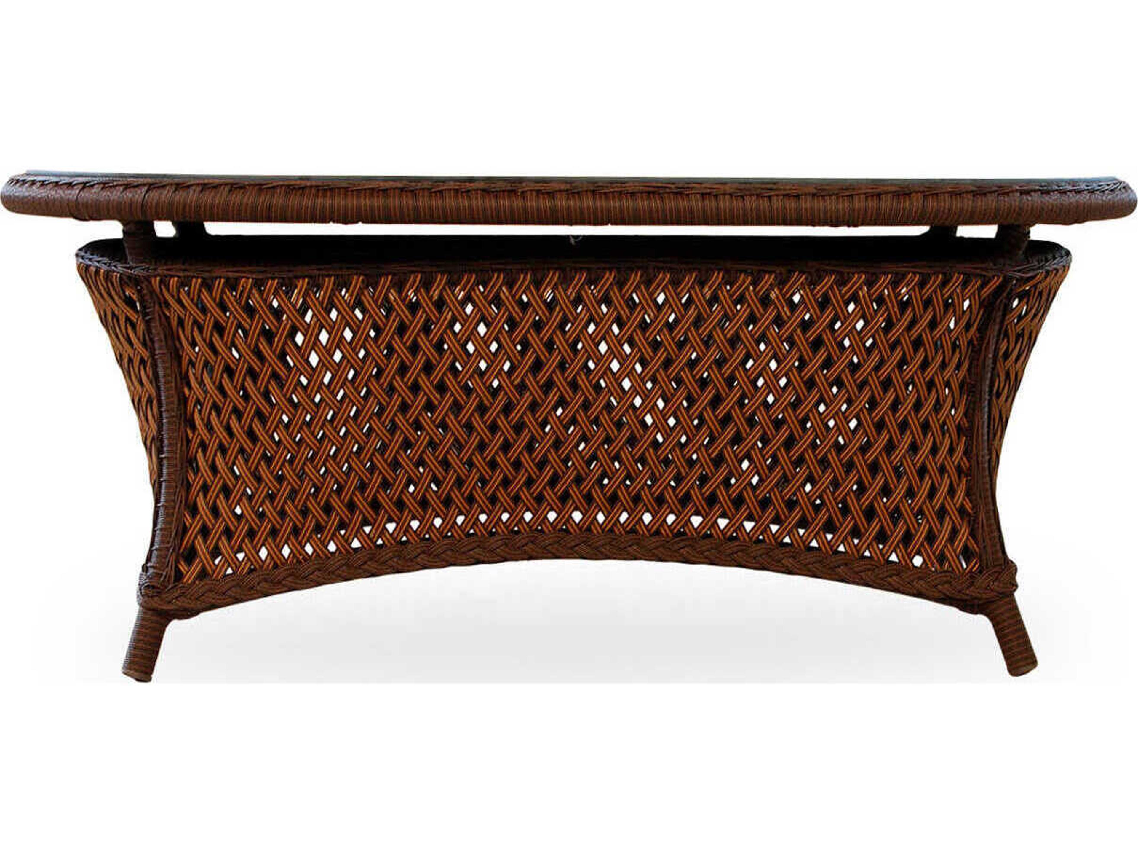 Lloyd Flanders Grand Traverse Wicker Oval Patio Coffee Table