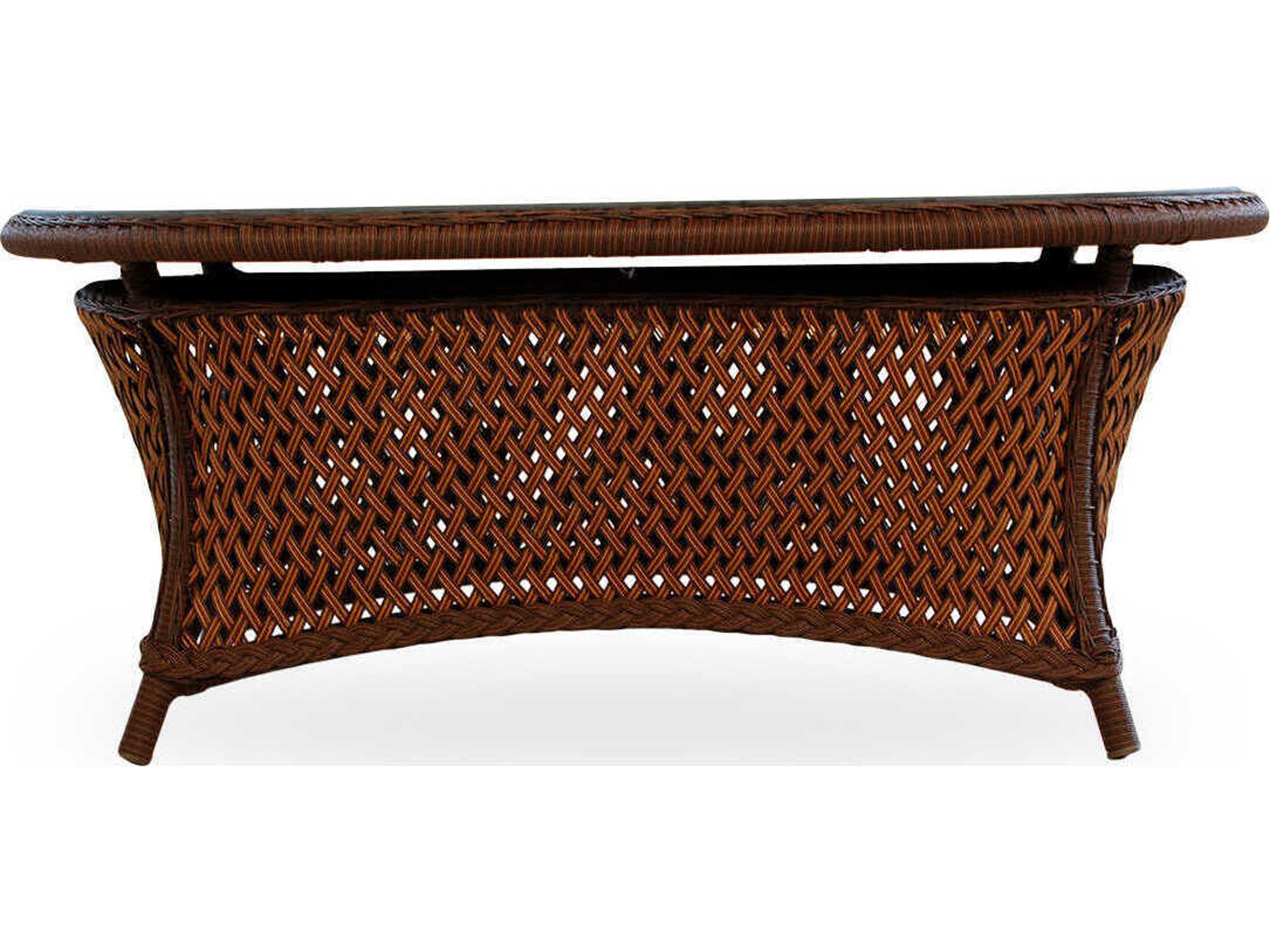 Lloyd Flanders Grand Traverse Wicker Oval Patio Coffee Table