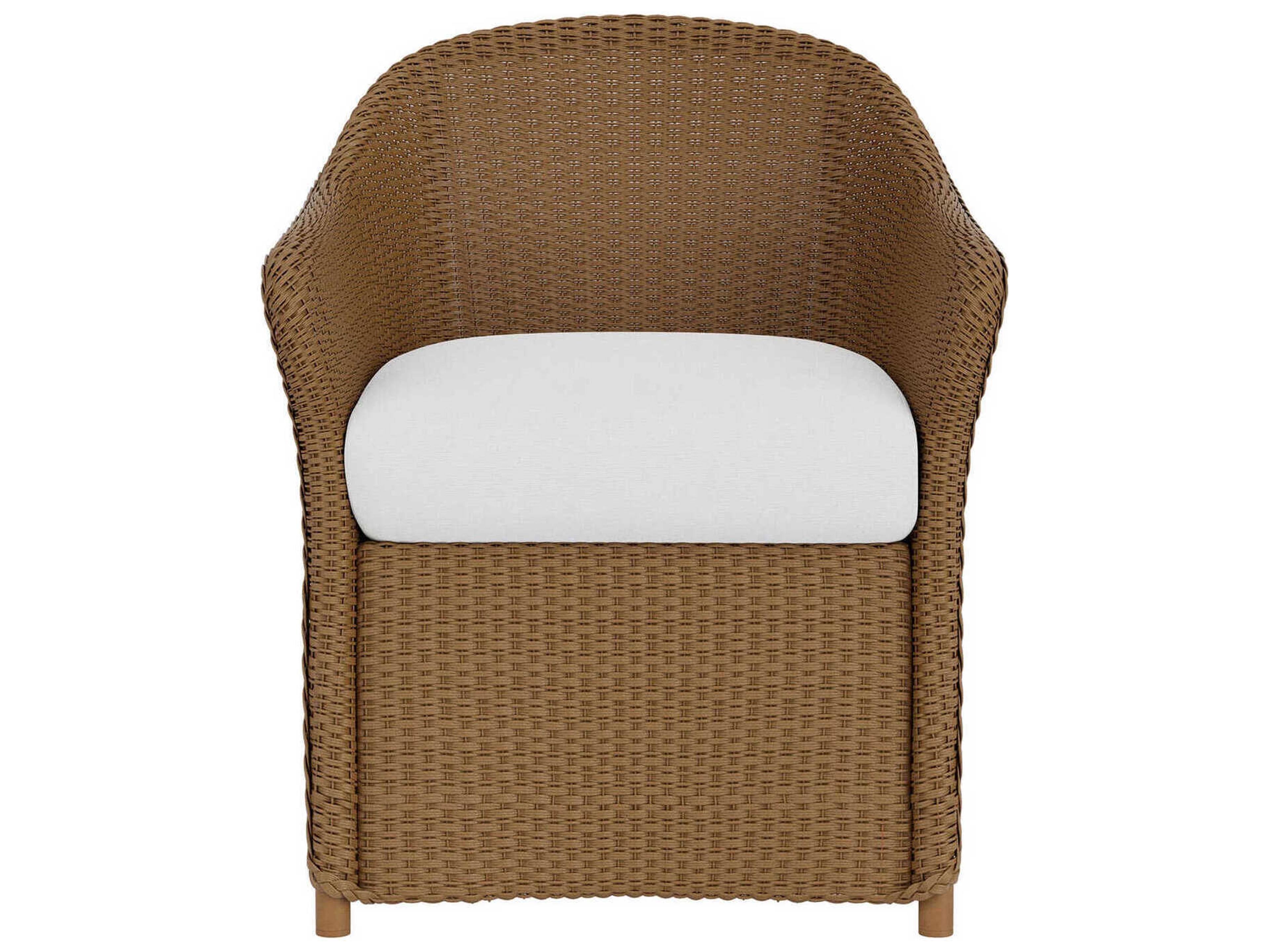 Lloyd Flanders Weekend Retreat Wicker Outdoor Patio Dining Arm Chair