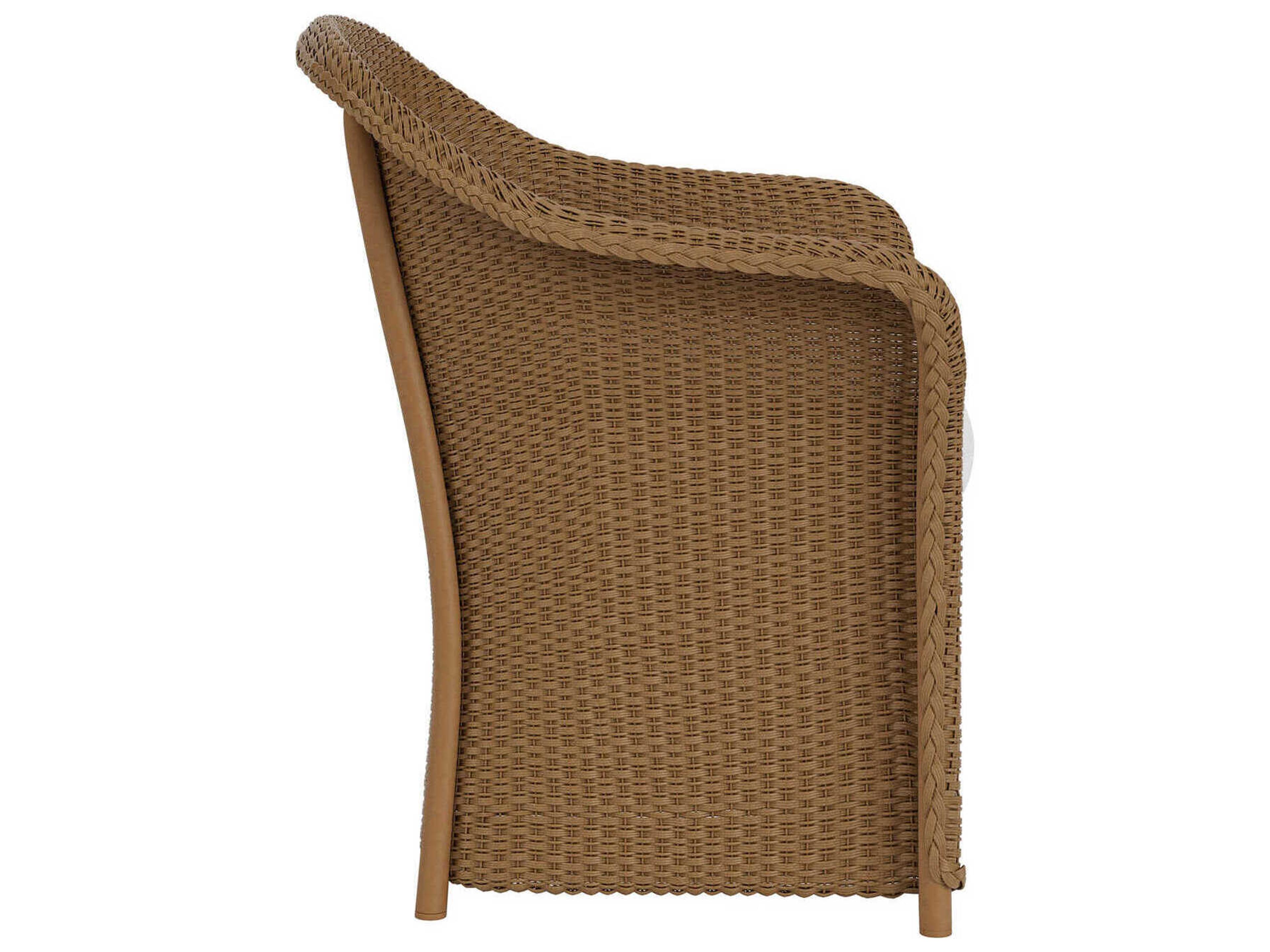 Lloyd Flanders Weekend Retreat Wicker Outdoor Patio Dining Arm Chair