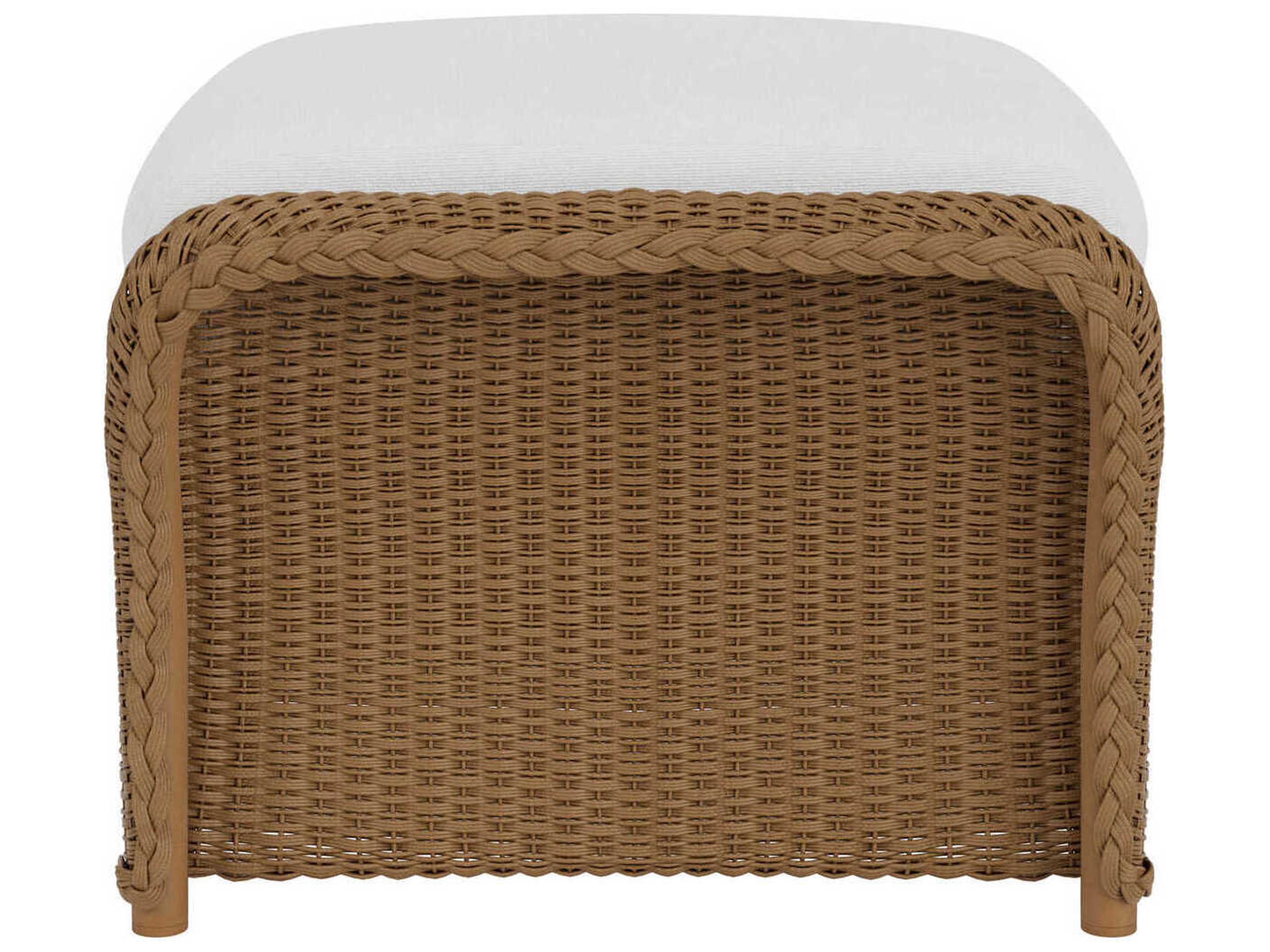 Lloyd Flanders Weekend Retreat Wicker Outdoor Ottoman