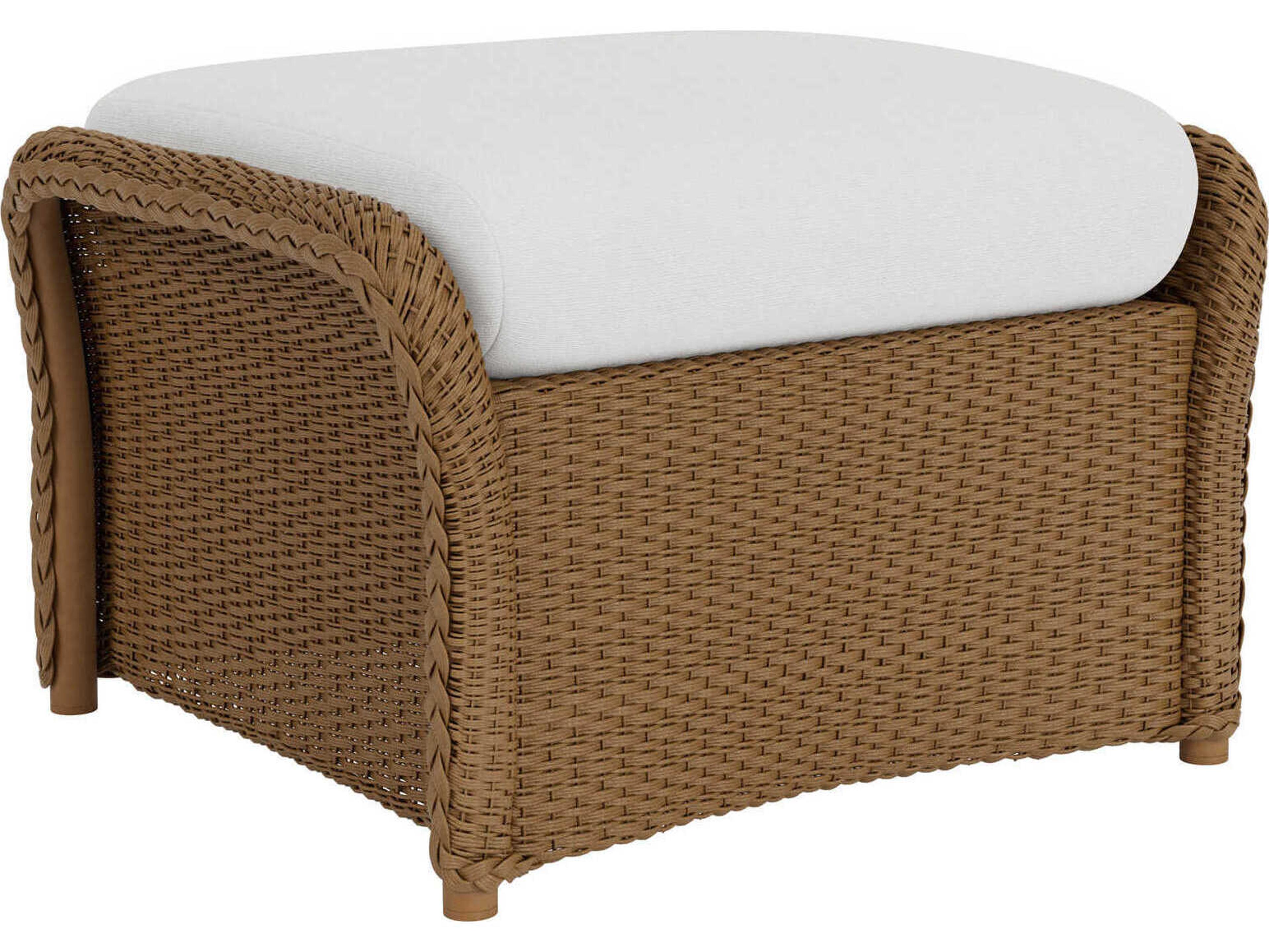 Lloyd Flanders Quick Ship Weekend Retreat Wicker Outdoor Ottoman