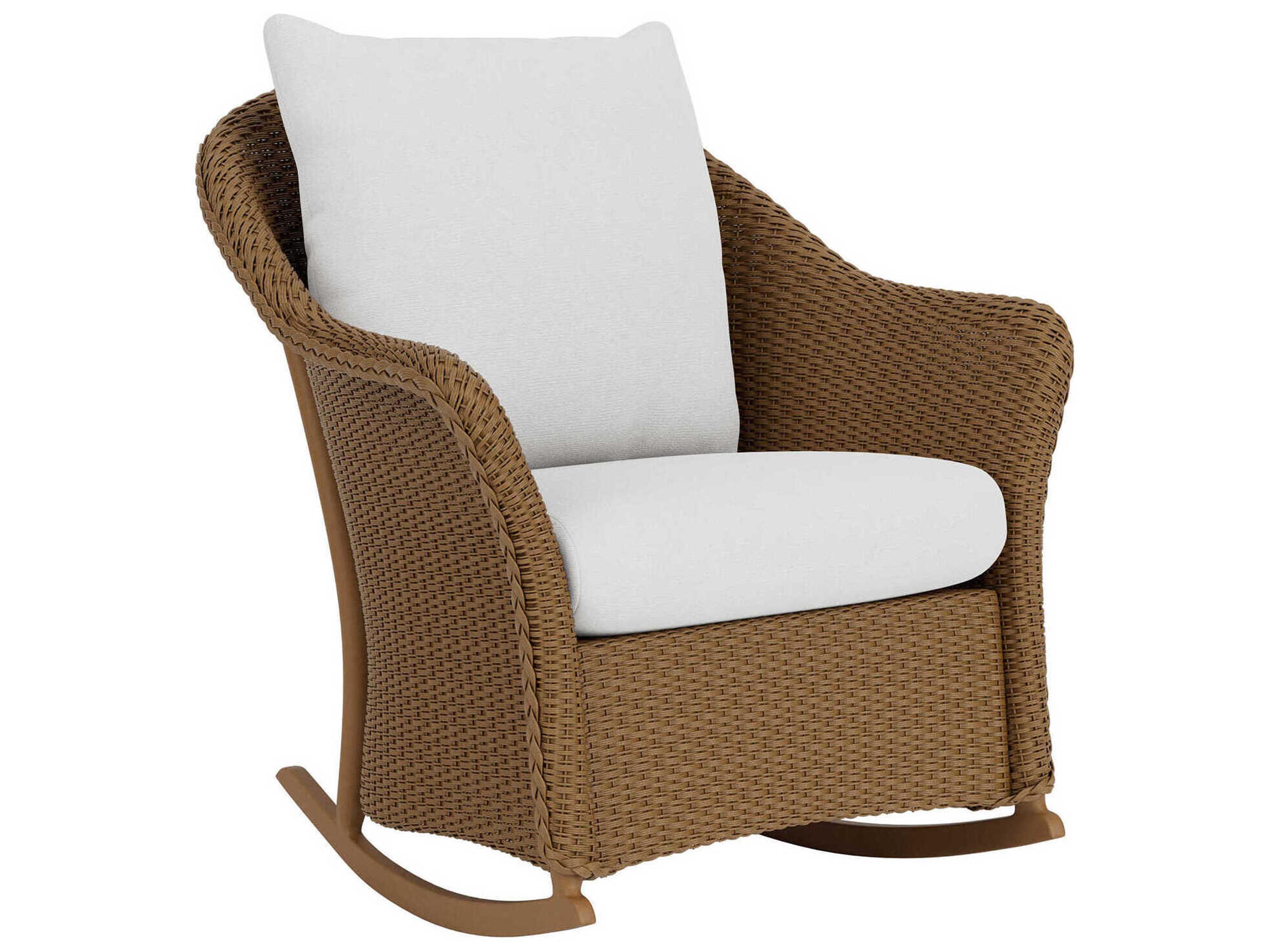 Lloyd Flanders Weekend Retreat Wicker Rocker Patio Lounge Chair