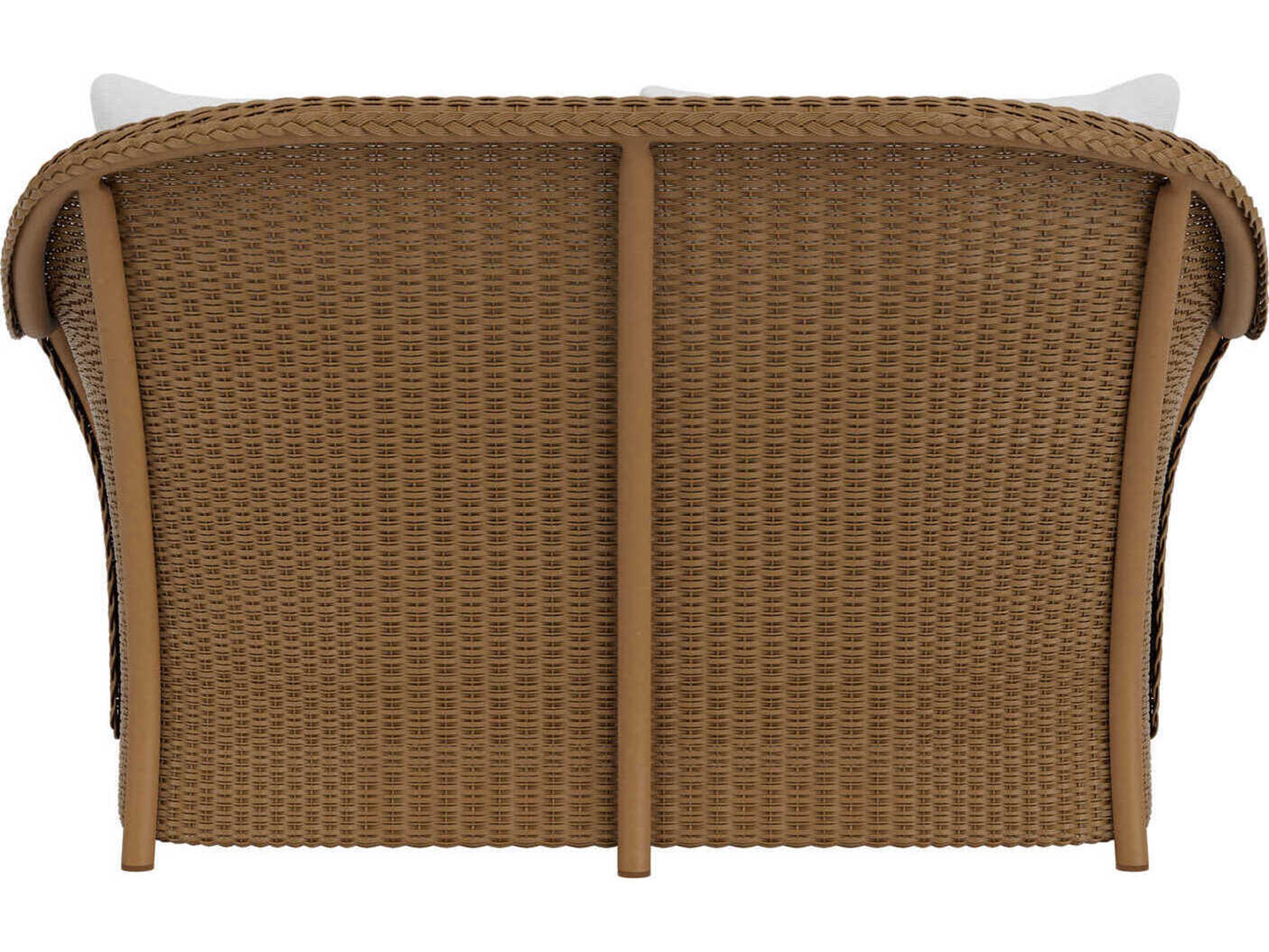 Lloyd Flanders Weekend Retreat Wicker Outdoor Patio Loveseat