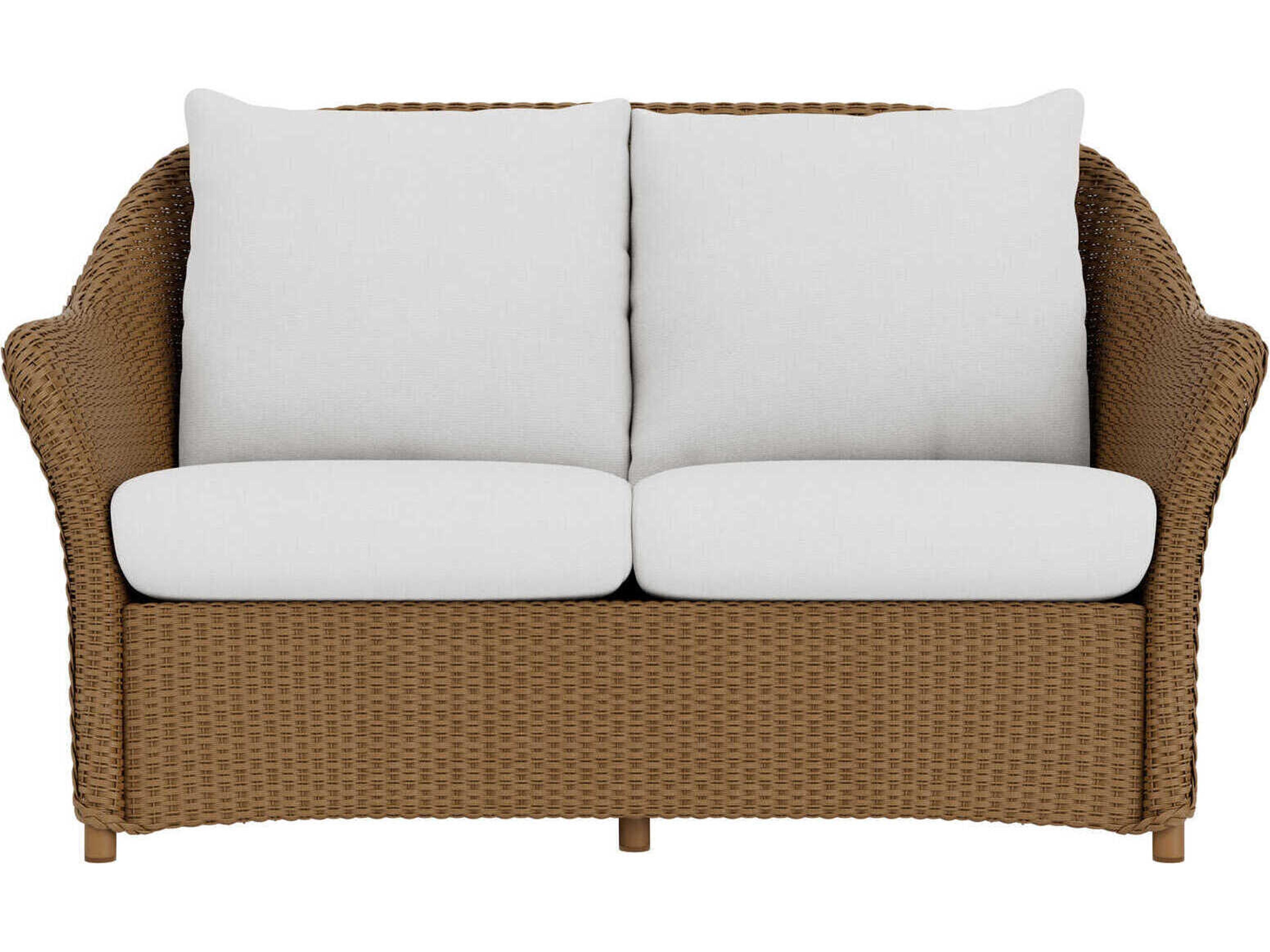 Lloyd Flanders Weekend Retreat Wicker Outdoor Patio Loveseat