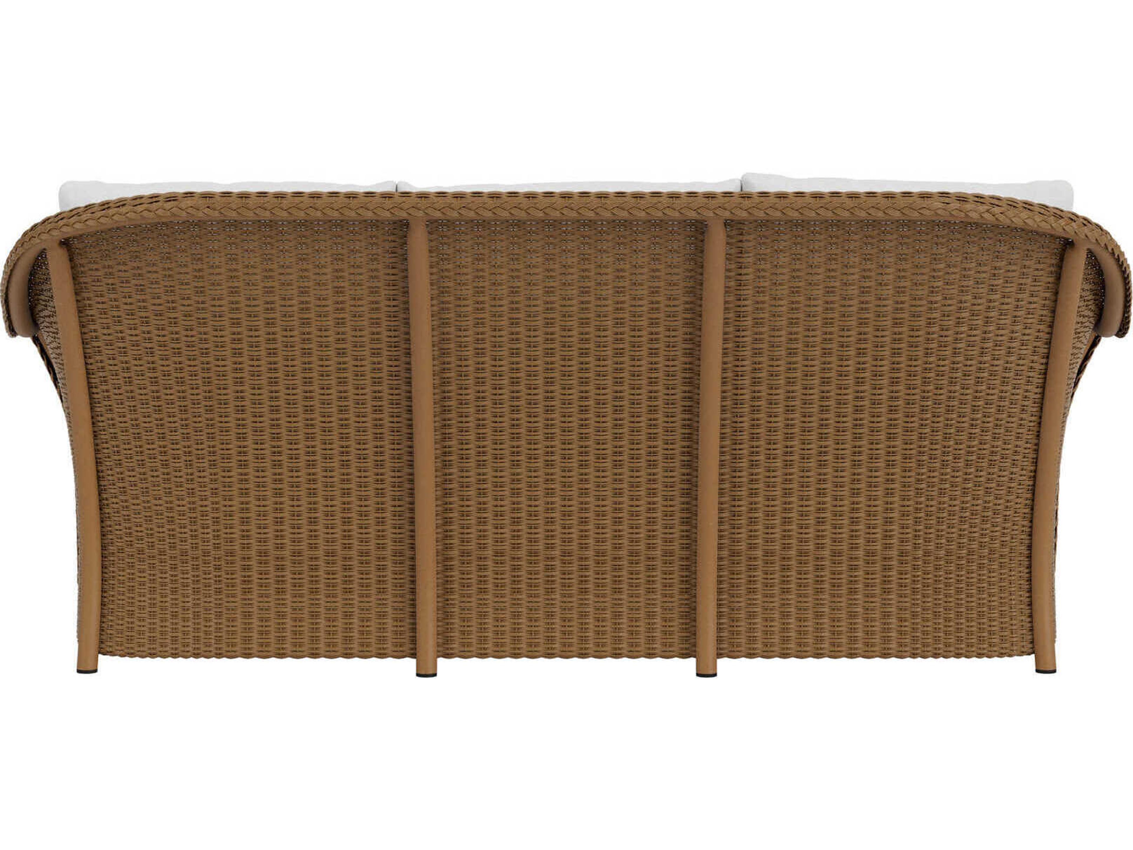 Lloyd Flanders Weekend Retreat Wicker Outdoor Patio Sofa