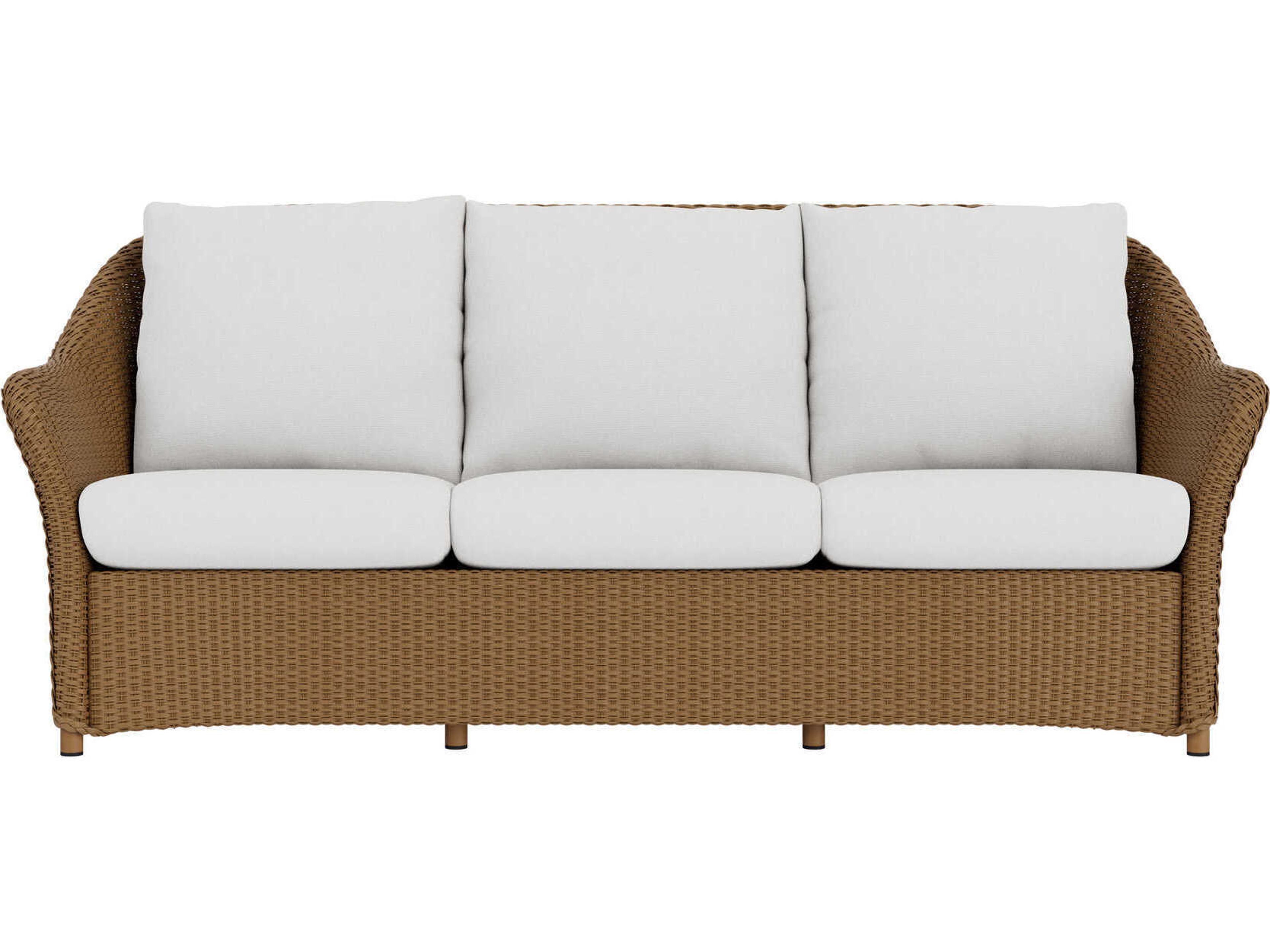 Lloyd Flanders Weekend Retreat Wicker Outdoor Patio Sofa